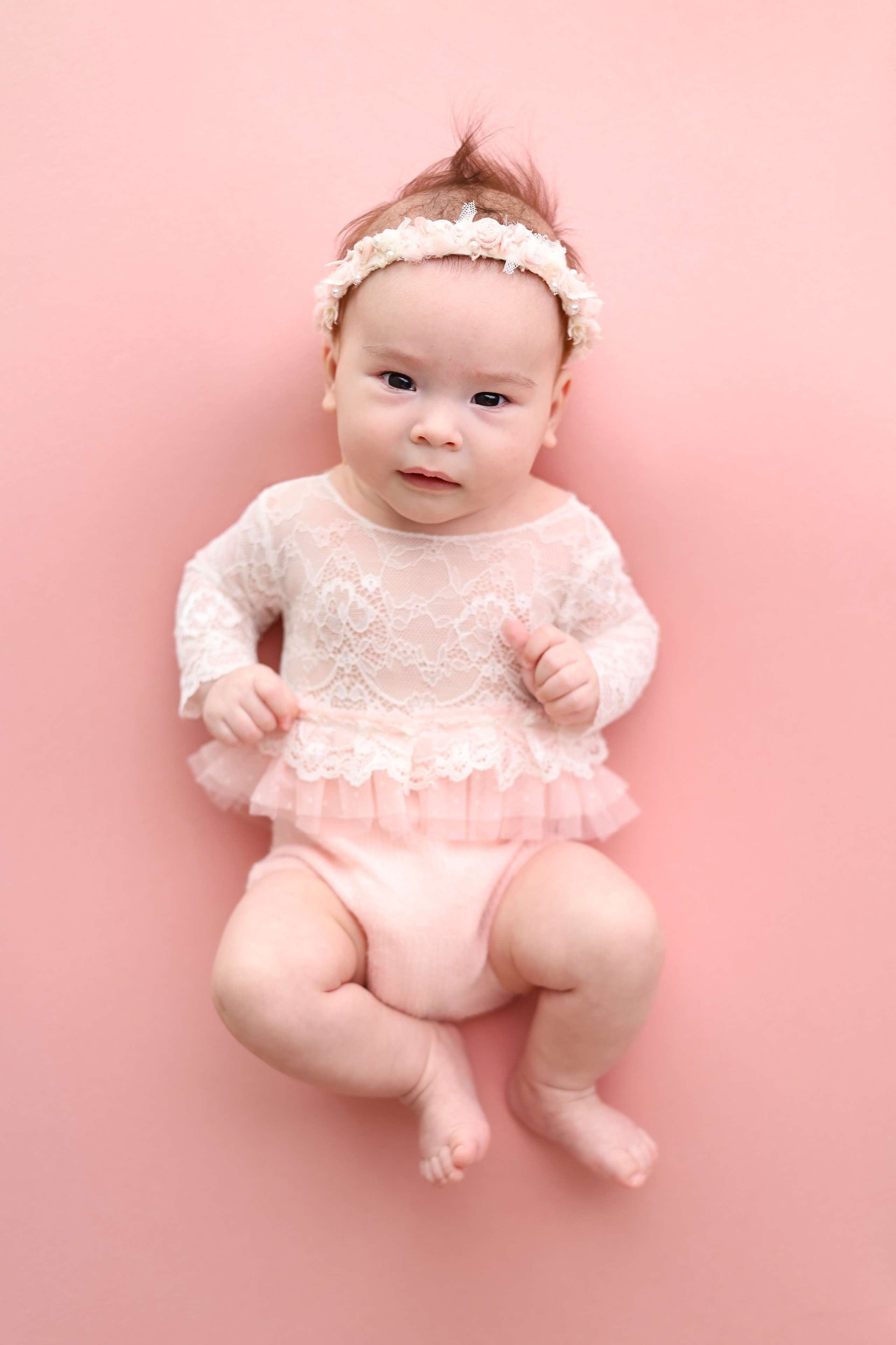 Фотосессия Василисы в студии в Бутово. Фотограф новорожденных Москва. Ньюборн фотограф Москва