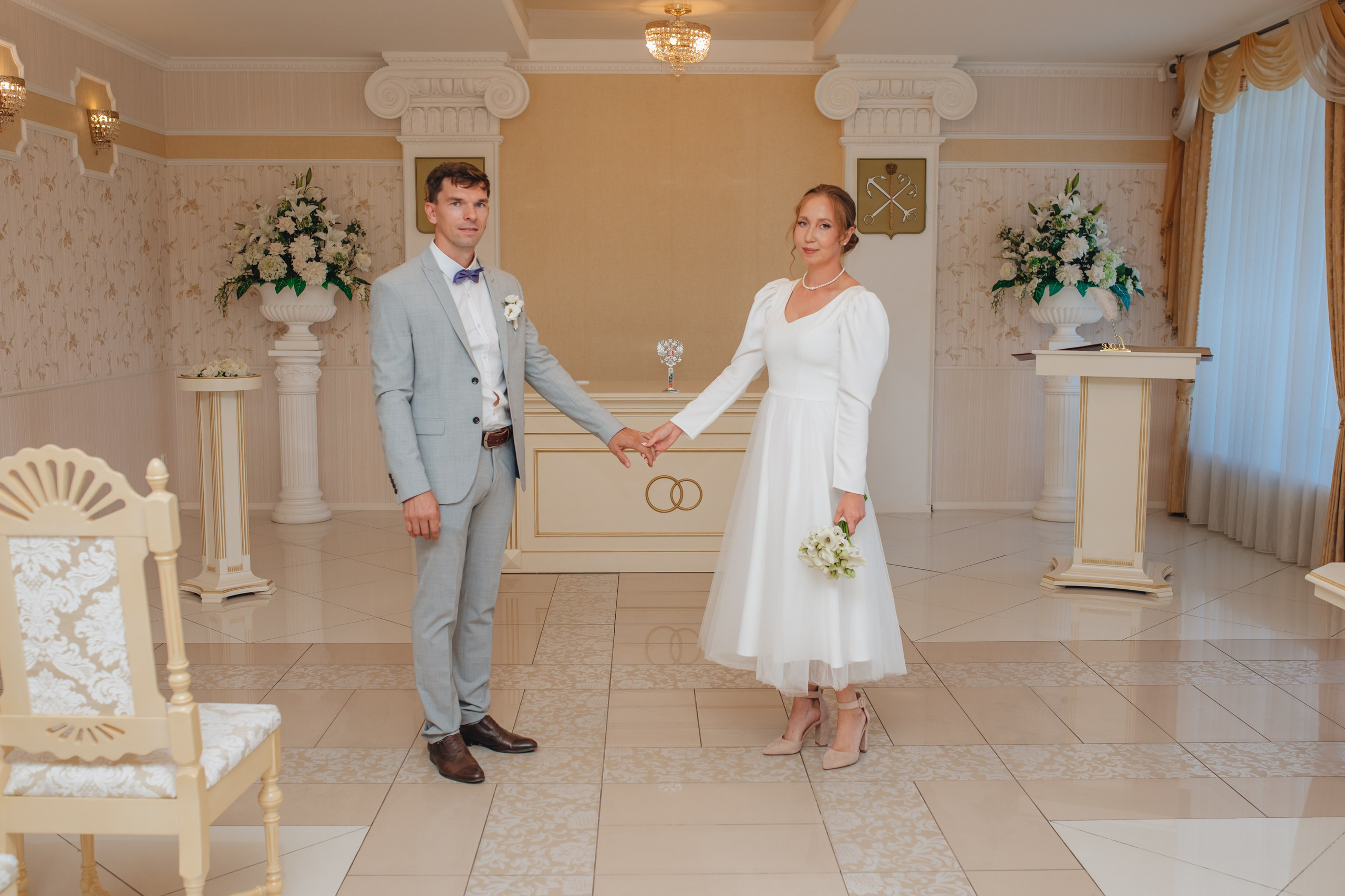 Александр и Вероника. Регистрация брака в Сестрорецке и прогулка. Свадебный и семейный фотограф в Санкт-Петербурге и Сестрорецке