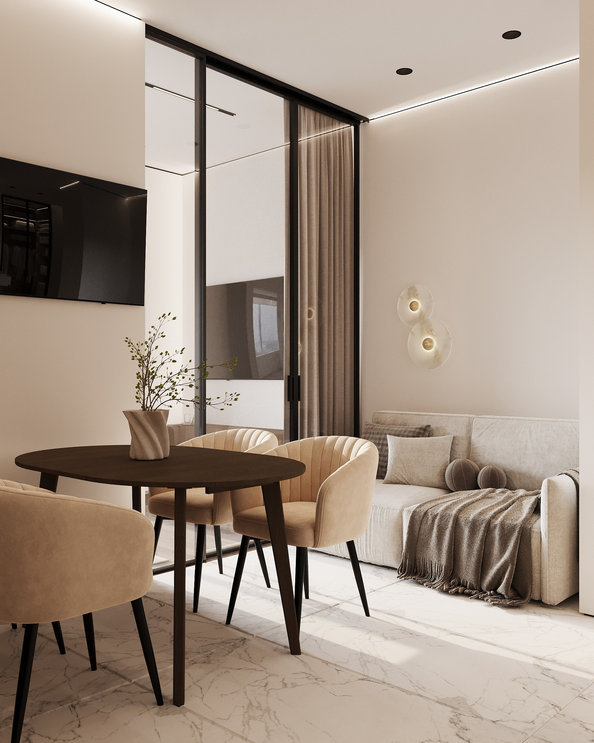 ЖК «Символ» / Москва / 36 кв. м. Ксения Барабаш дизайнер интерьера в Санкт-Петербурге