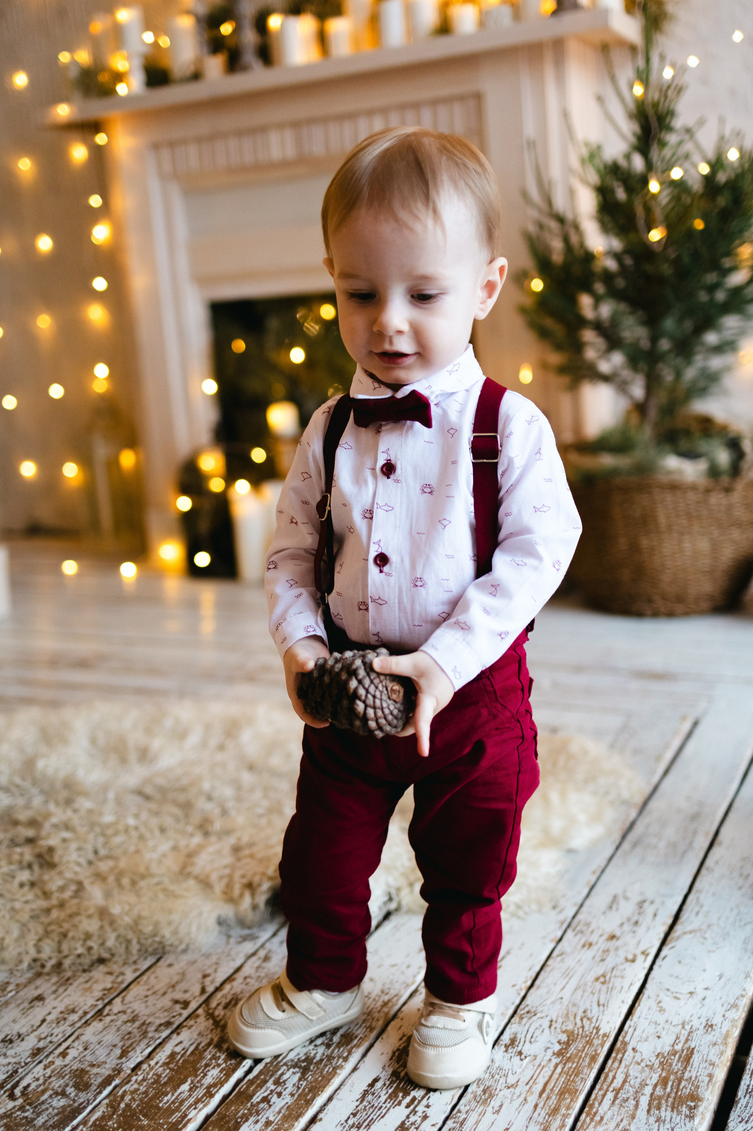 Новогодняя семейная с малышом. Семейный фотограф г. Тюмень