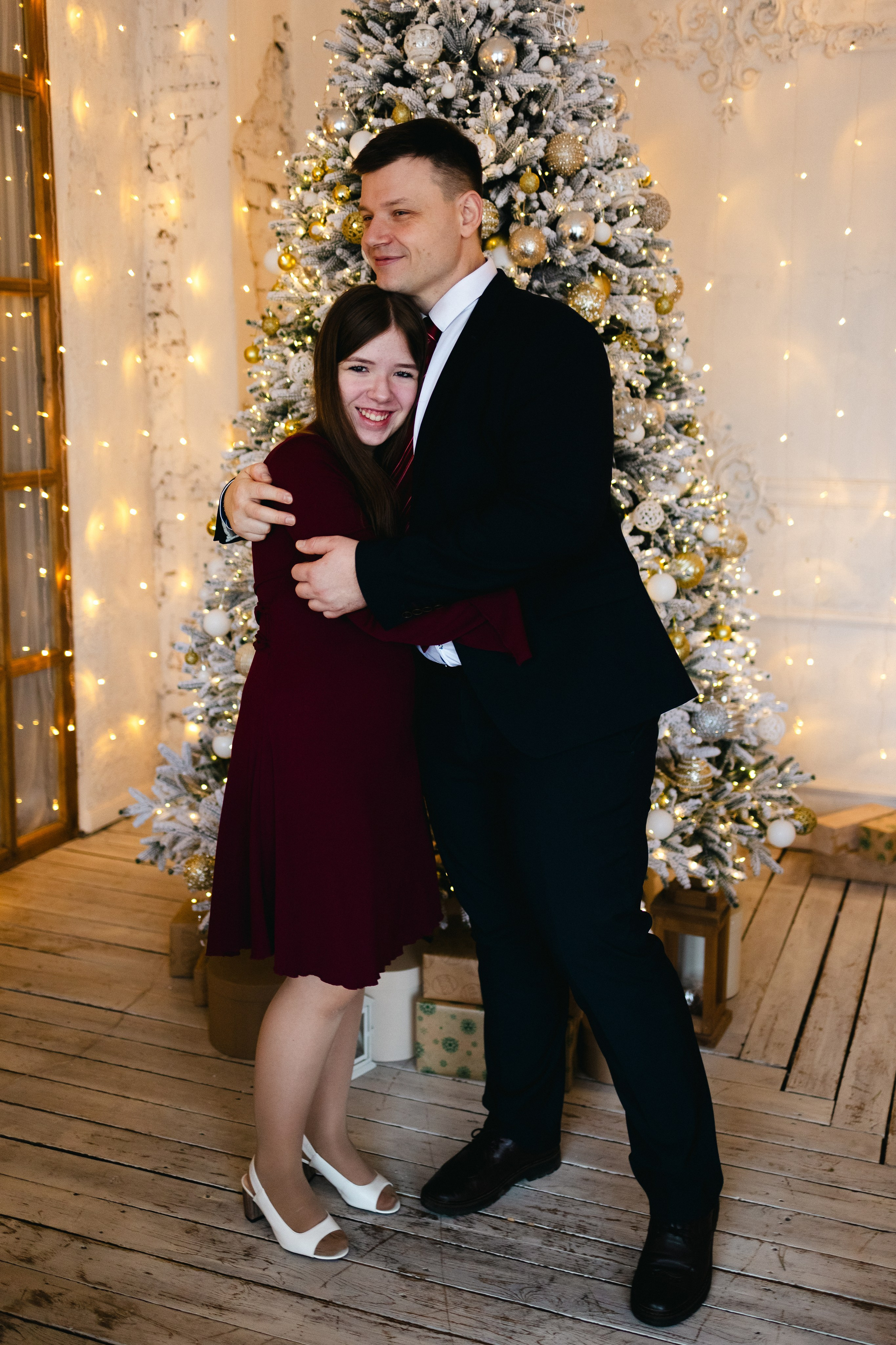 Новогодняя семейная с малышом. Семейный фотограф г. Тюмень