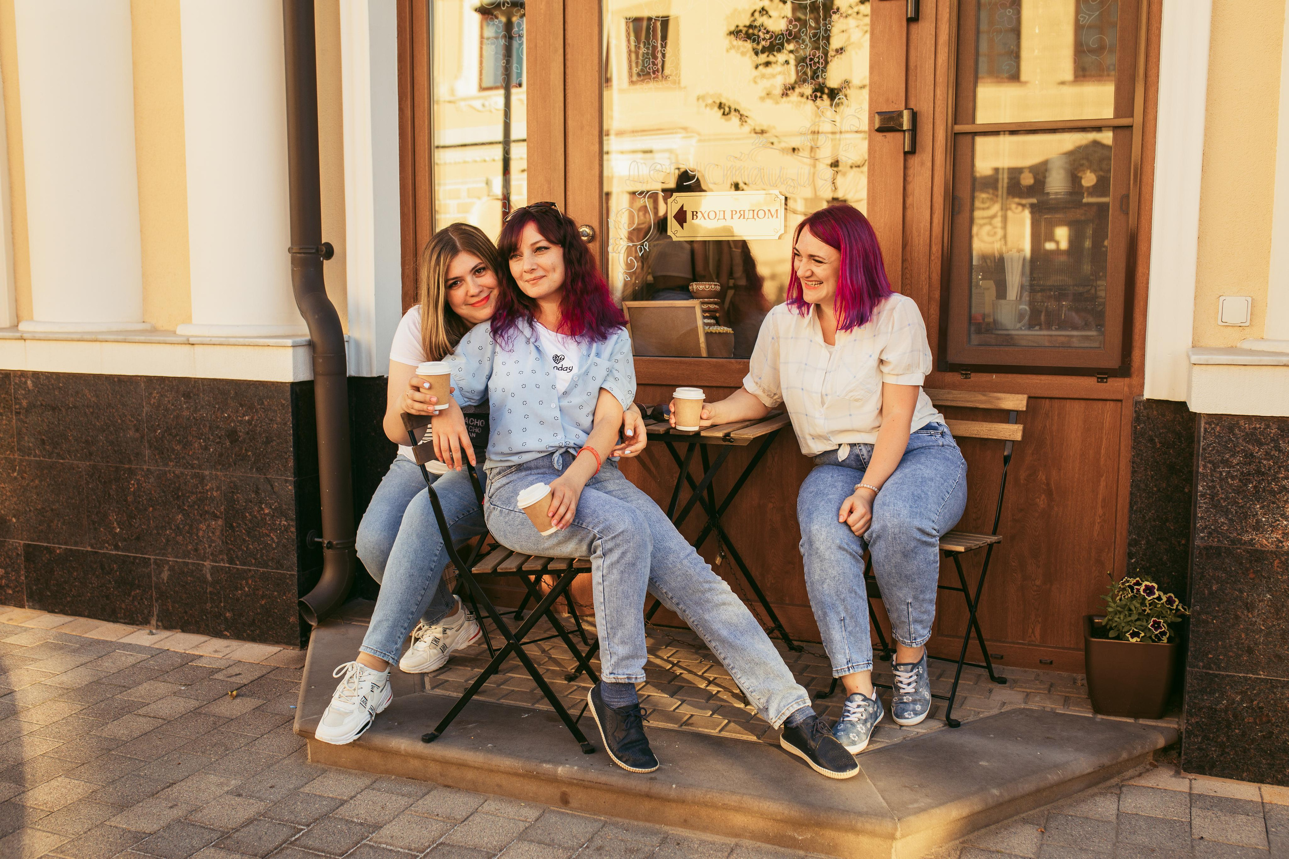 Светлана с подругами. Женский семейный фотограф Тула Москва Захарова Анна