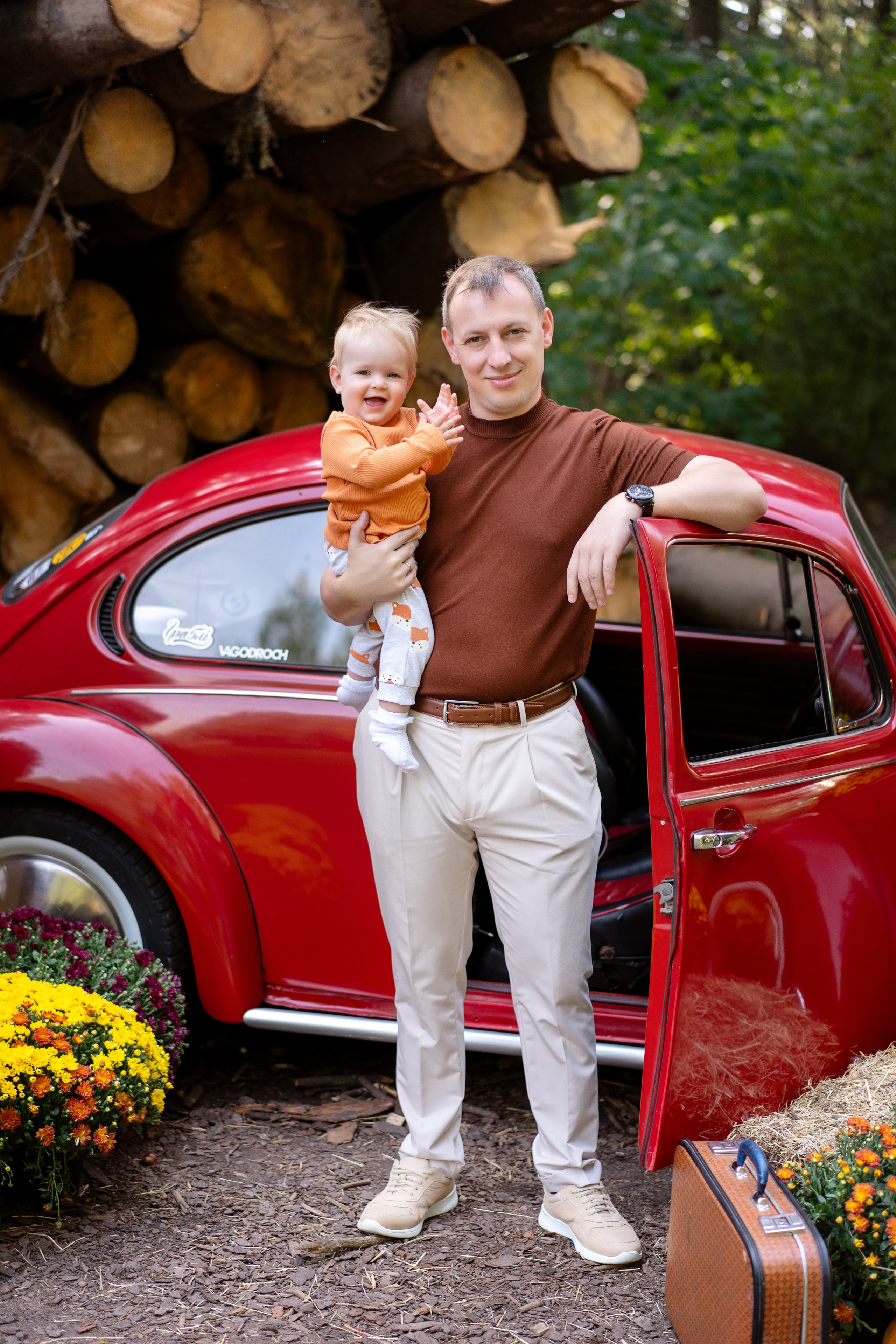 Фотодень с РетроМашинкой. Семейный и свадебный фотограф Минск, Беларусь Анна Орловская