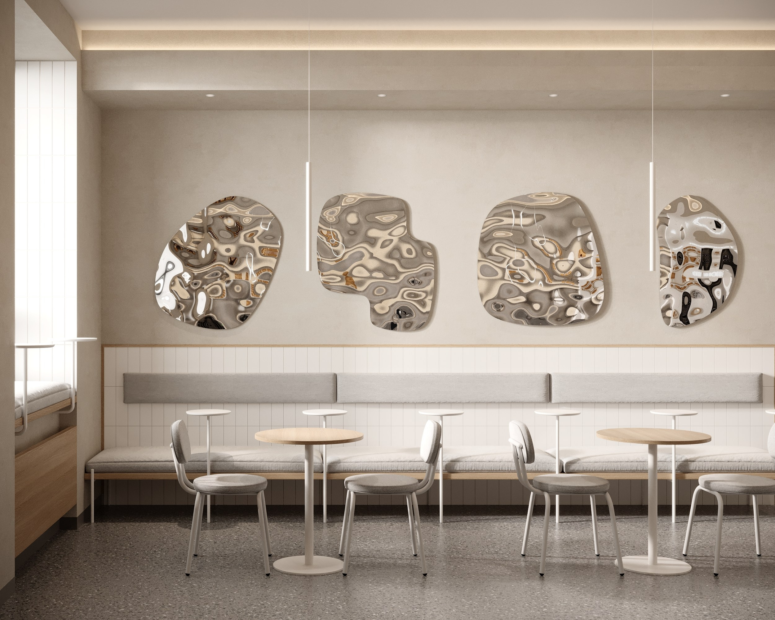 Дизайн кофейни Полкан на Черном озере Казань. Архитектор-дизайнер в Казани