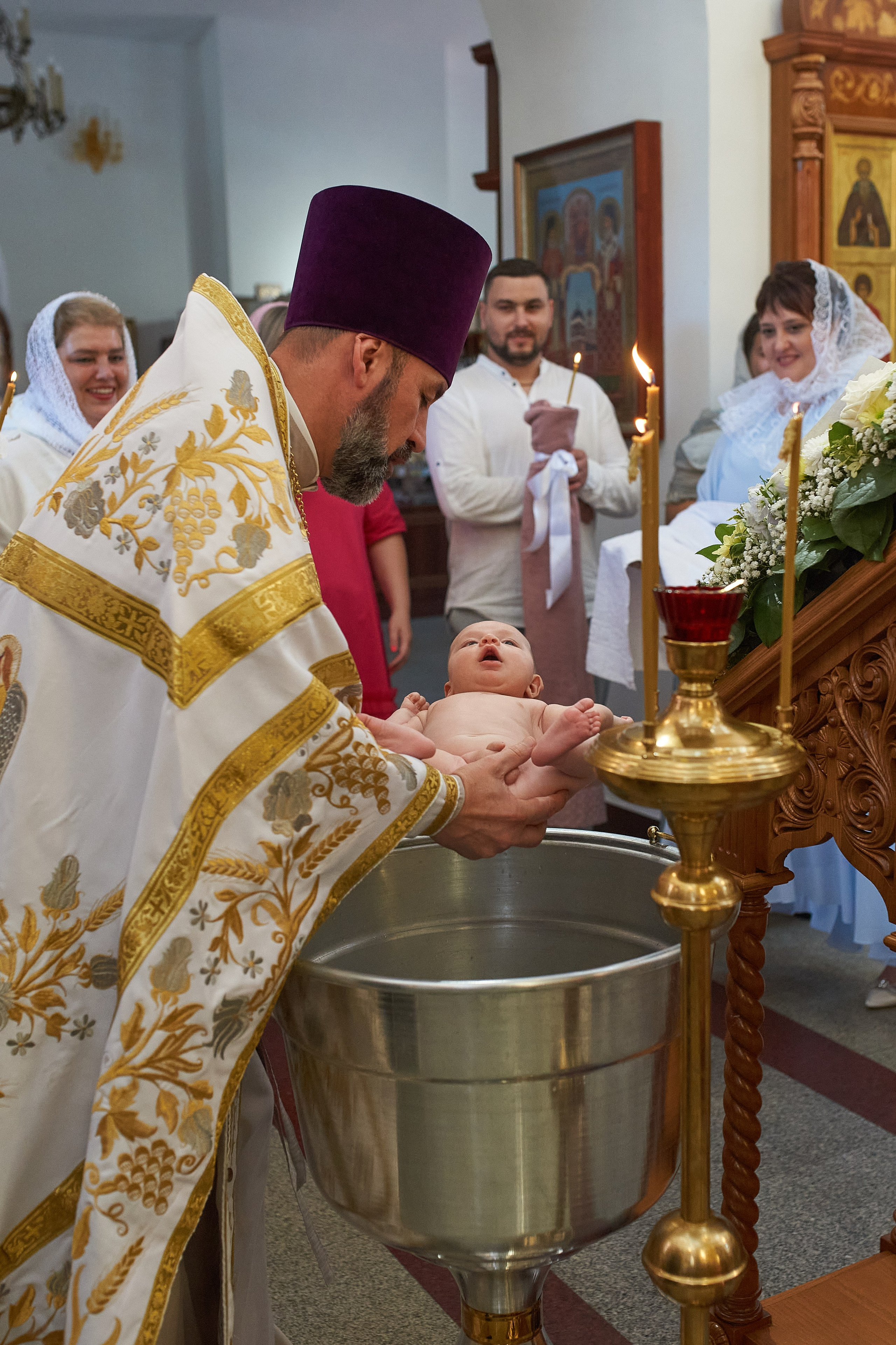 Крещение в  православном храме, Коньково, Москва