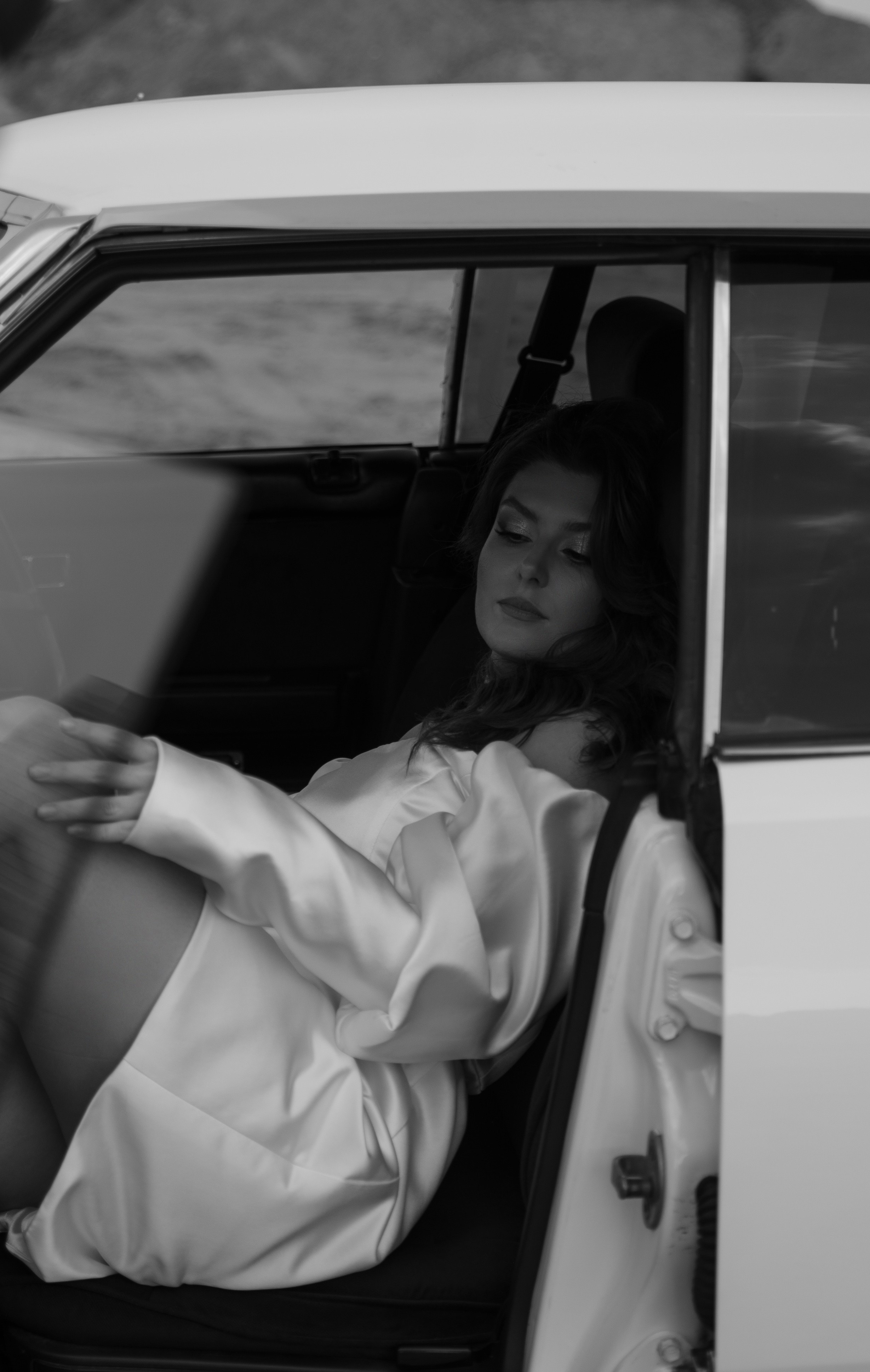 Алена и Женя, съемка с ретро машиной (съемка в рамках моего Воркшопа). Свадебный фотограф Тюмень Анастасия Битная