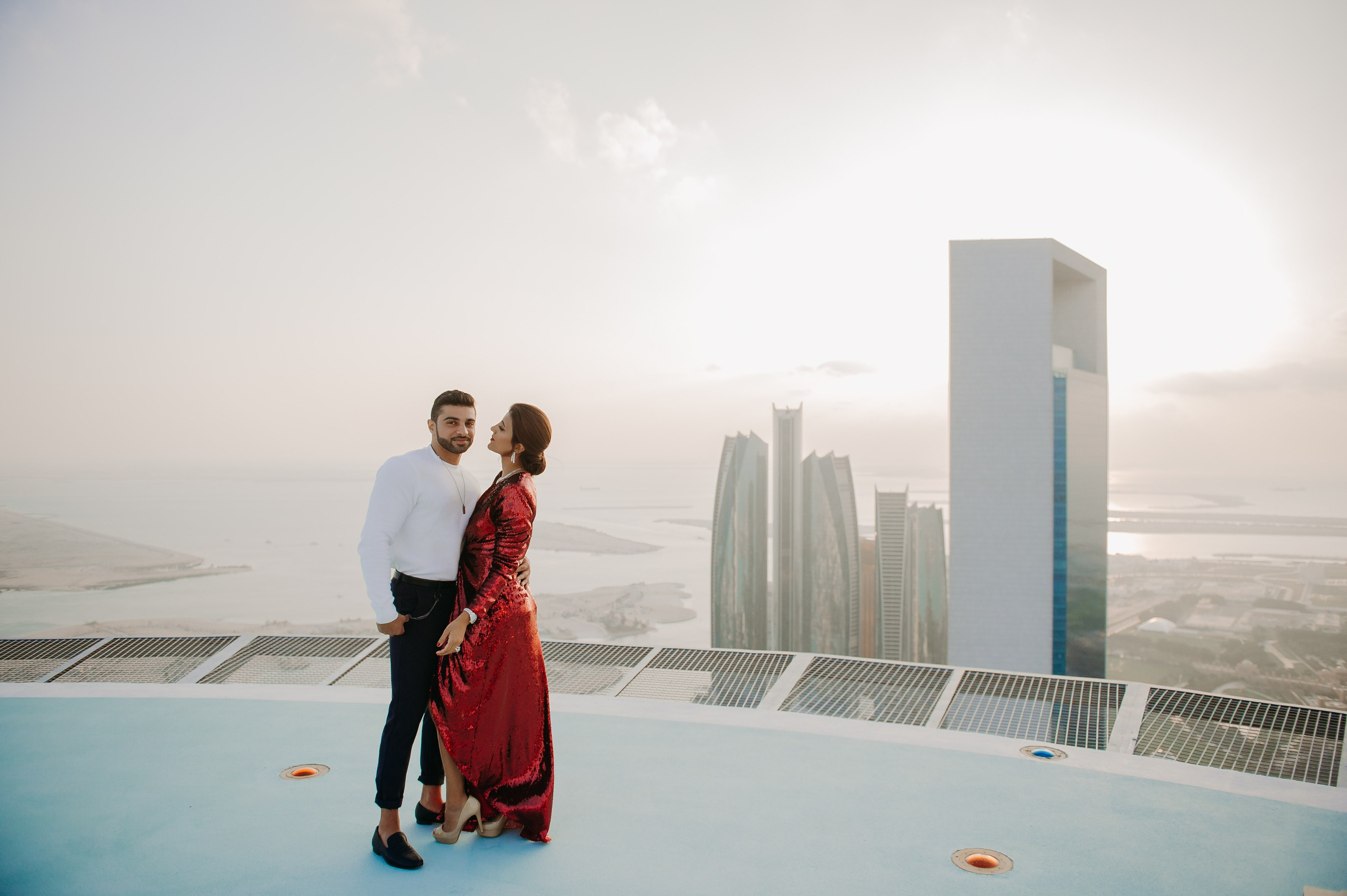 Love Story на высоте (Абу Даби). Фотограф в Москве и Санкт-Петербурге Дарина