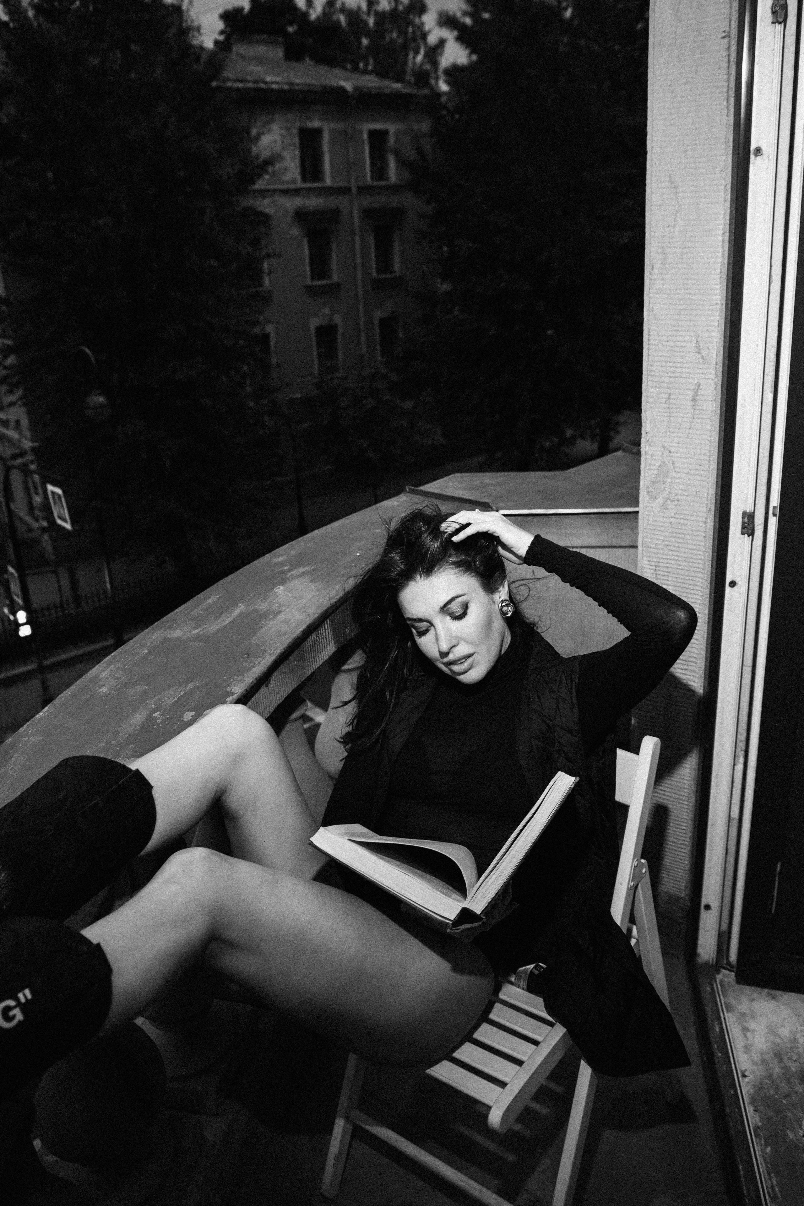 Вероника (съемка на балконе). Фотограф в Москве и Санкт-Петербурге Дарина