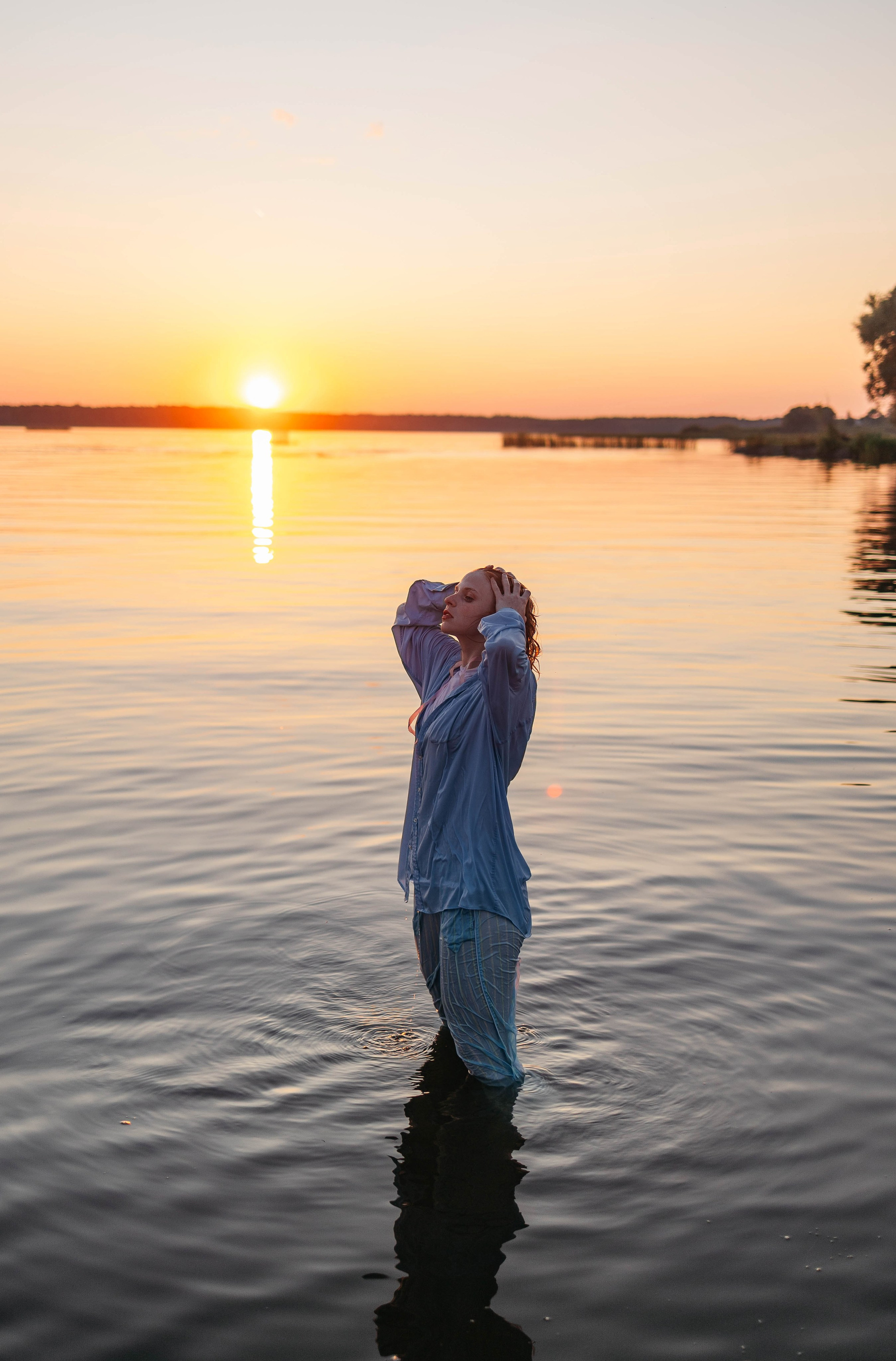 Лиза в Завидово. Закат. Фотограф в Твери Лагодная Яна