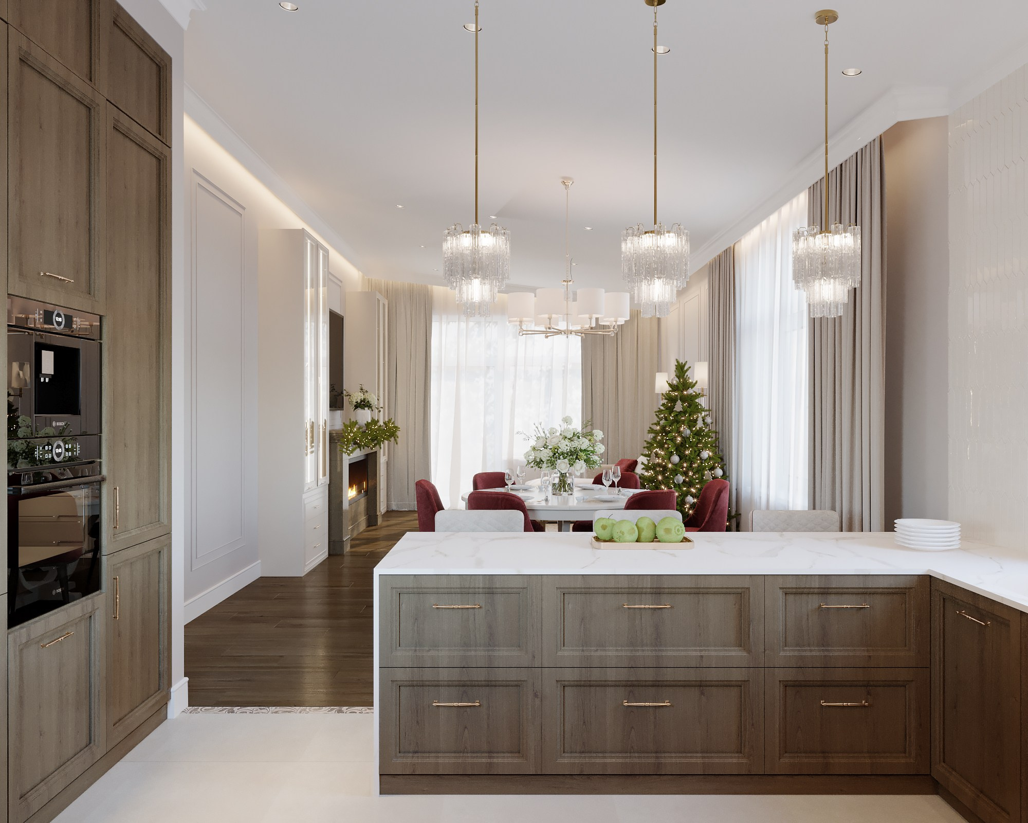 Дизайн-проект дома, пос. Прибрежный. Дизайнер интерьера в Дубне, Москве, Дмитрове