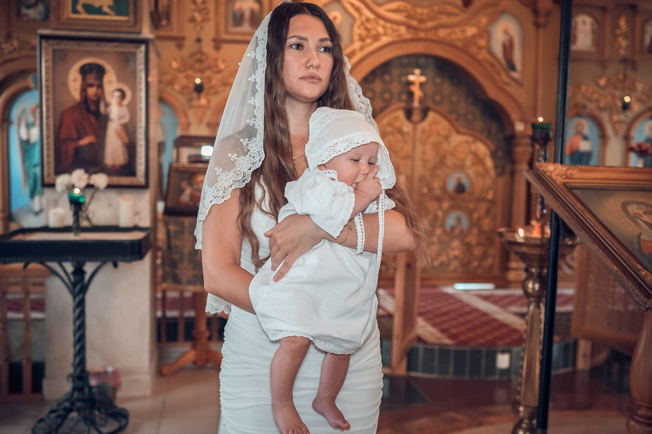 Крещение в храме Прп.Сергия Радонежского с. Орлиное. Церковный фотограф Севастополь