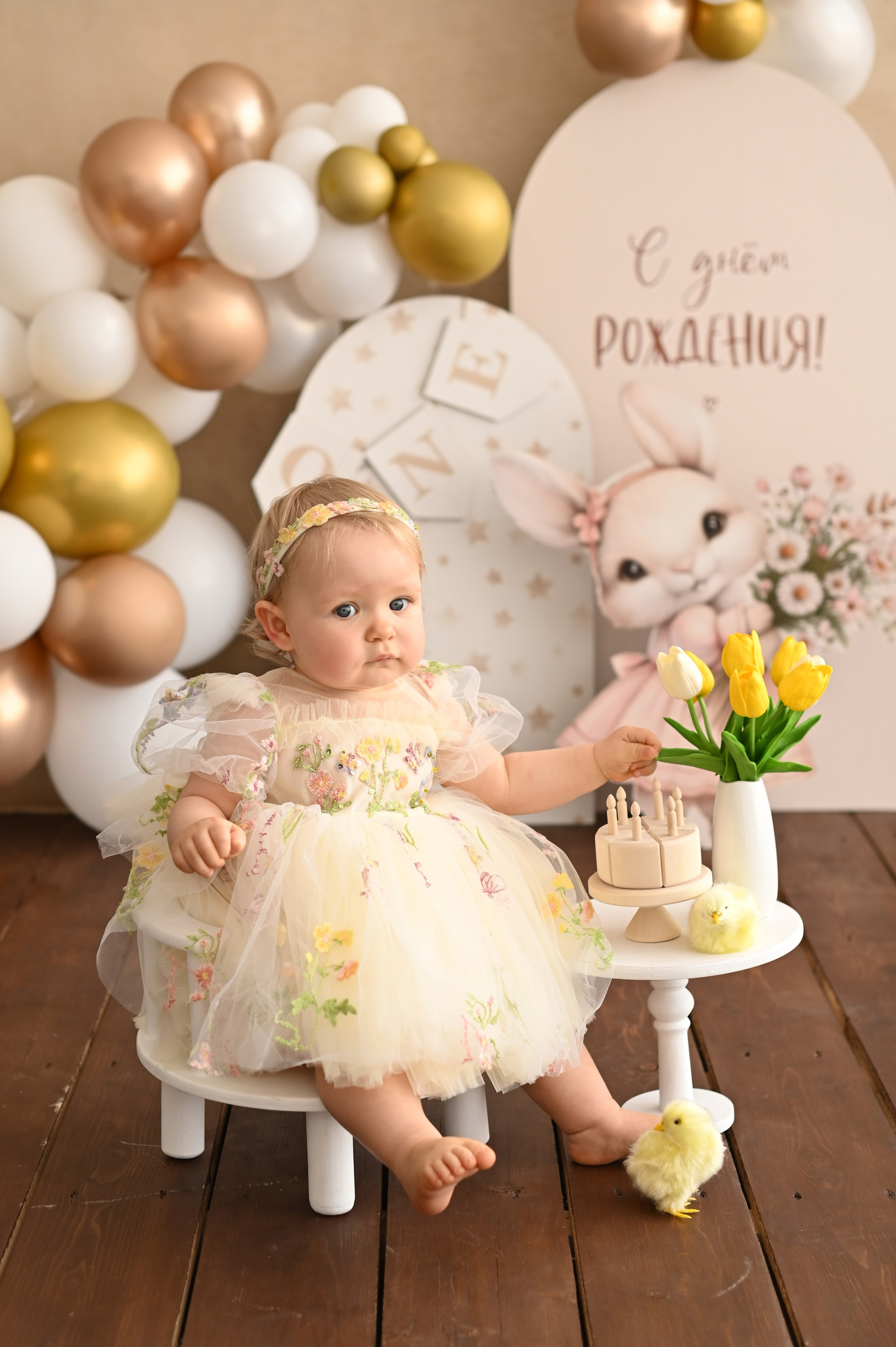 « Годик Девочки ». Фотограф новорожденных во Владивостоке Панова Татьяна