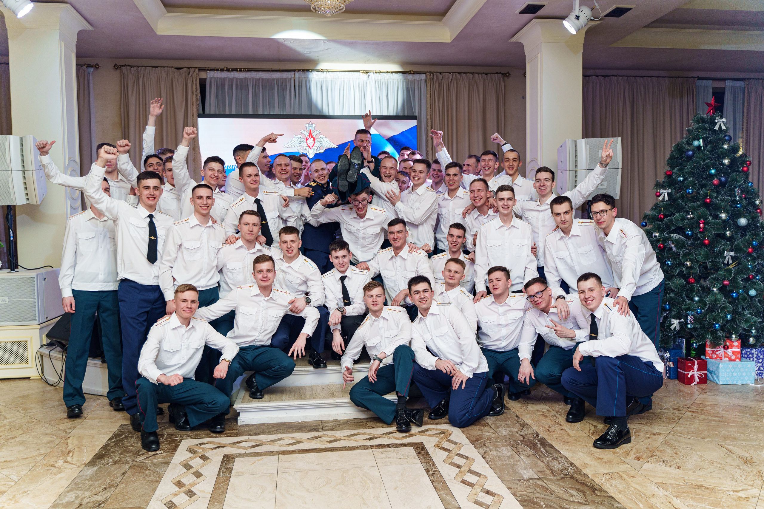 Фотосъемка выпуска военной академии и вручение дипломов