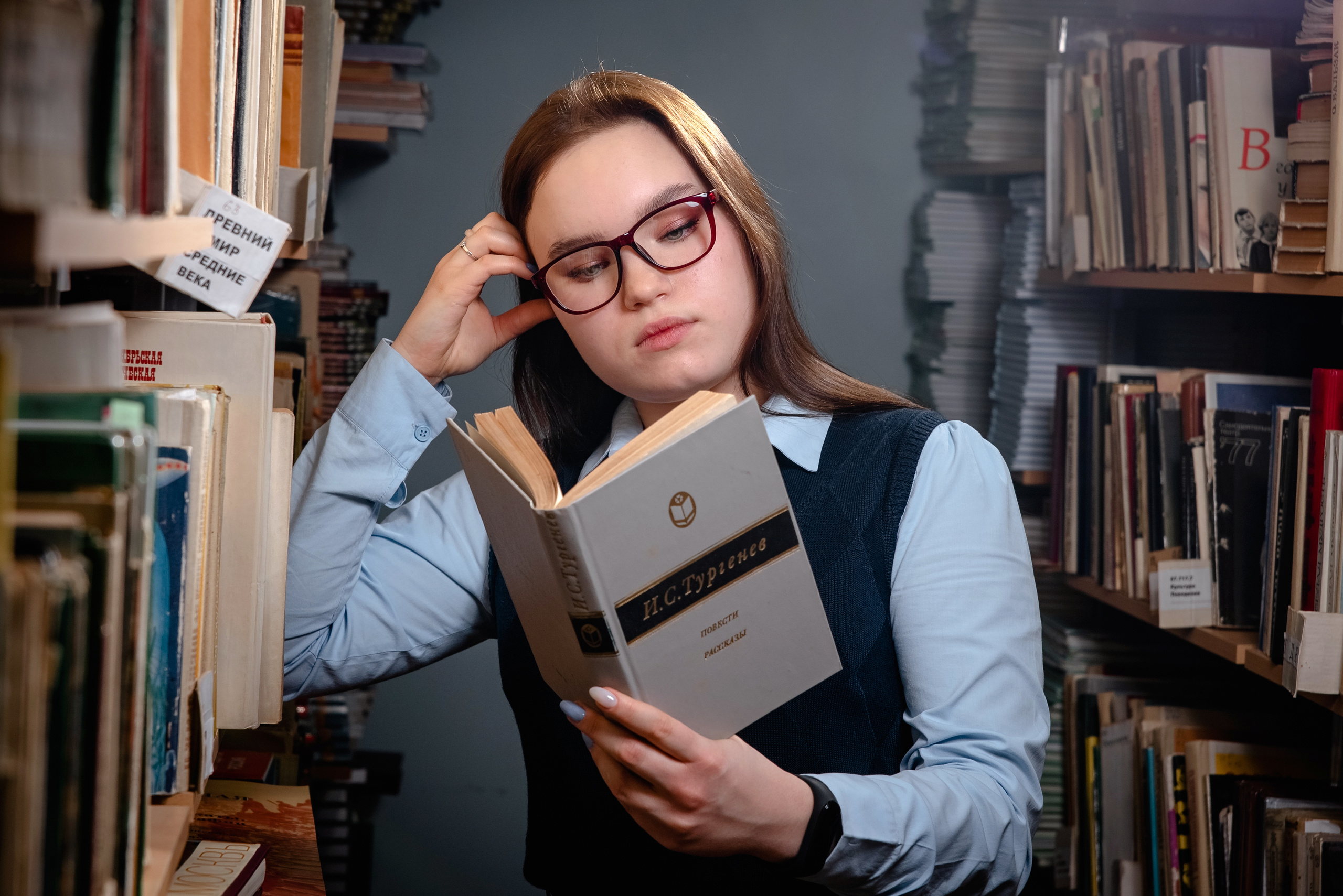 В библиотеке