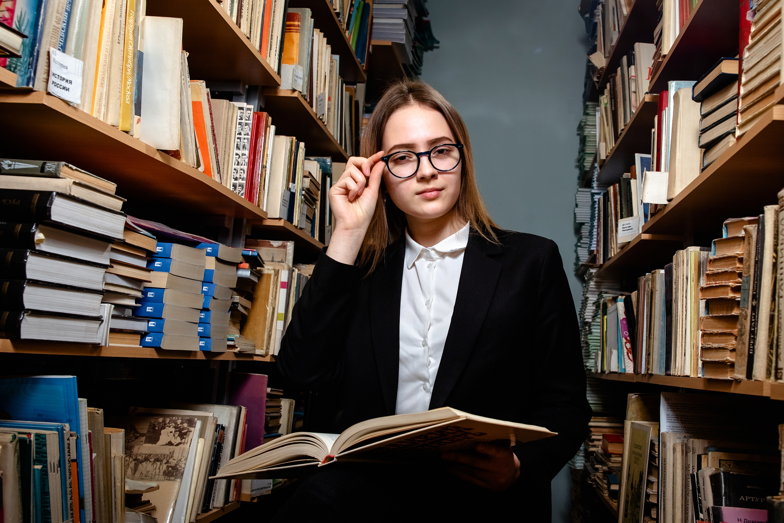 В библиотеке