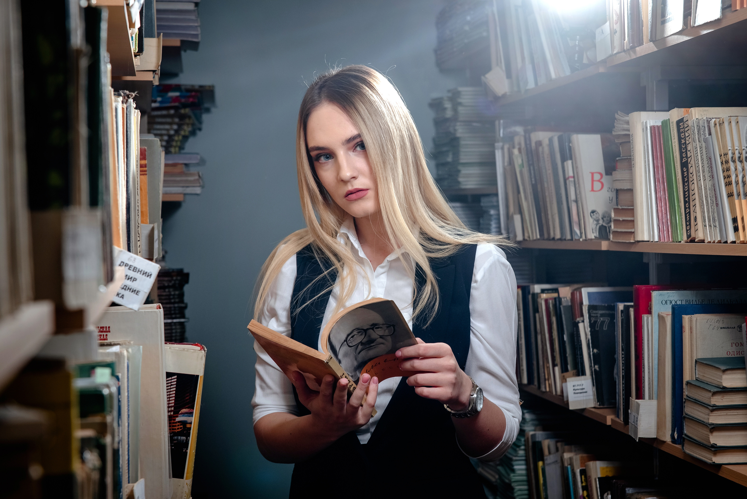 В библиотеке