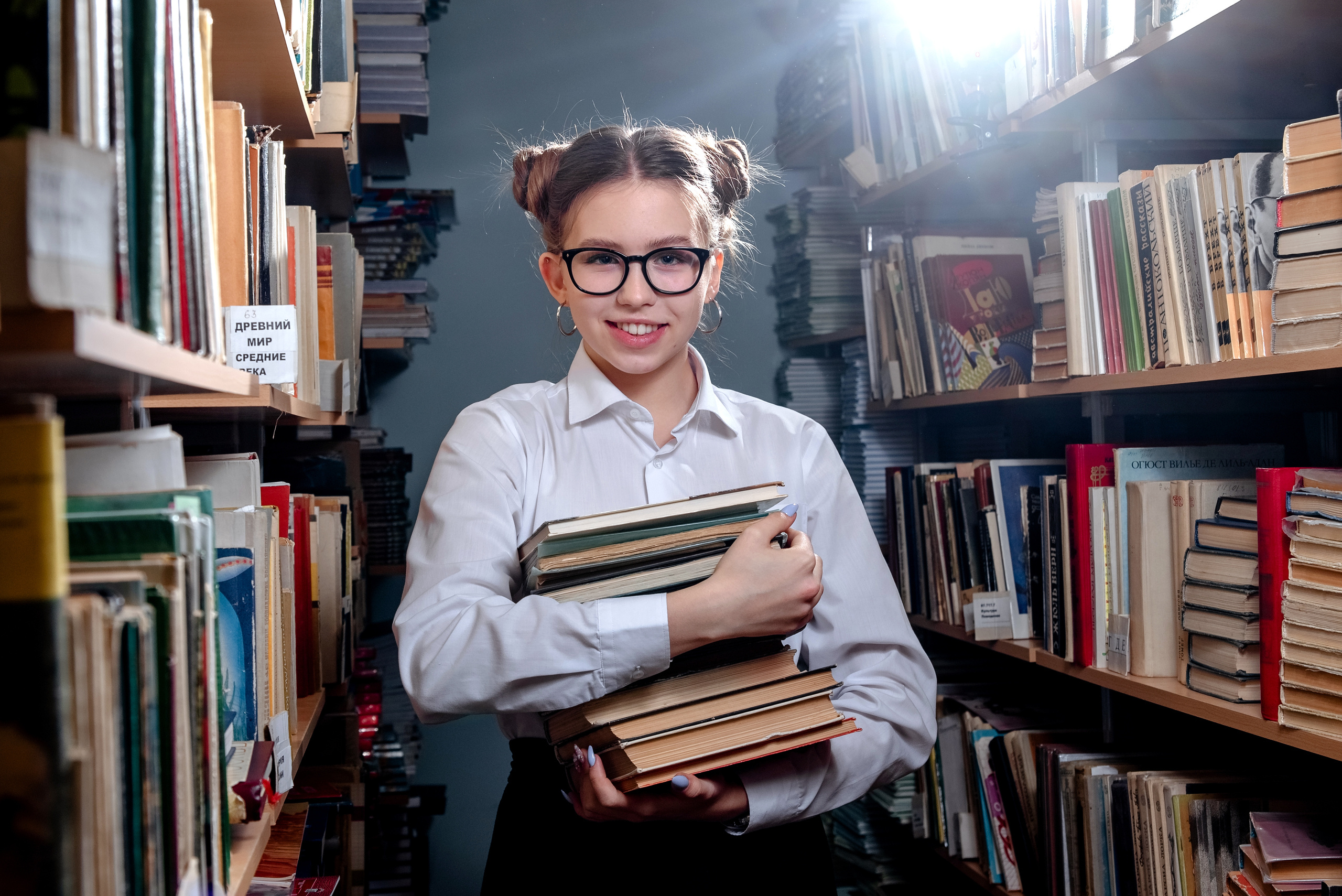 В библиотеке