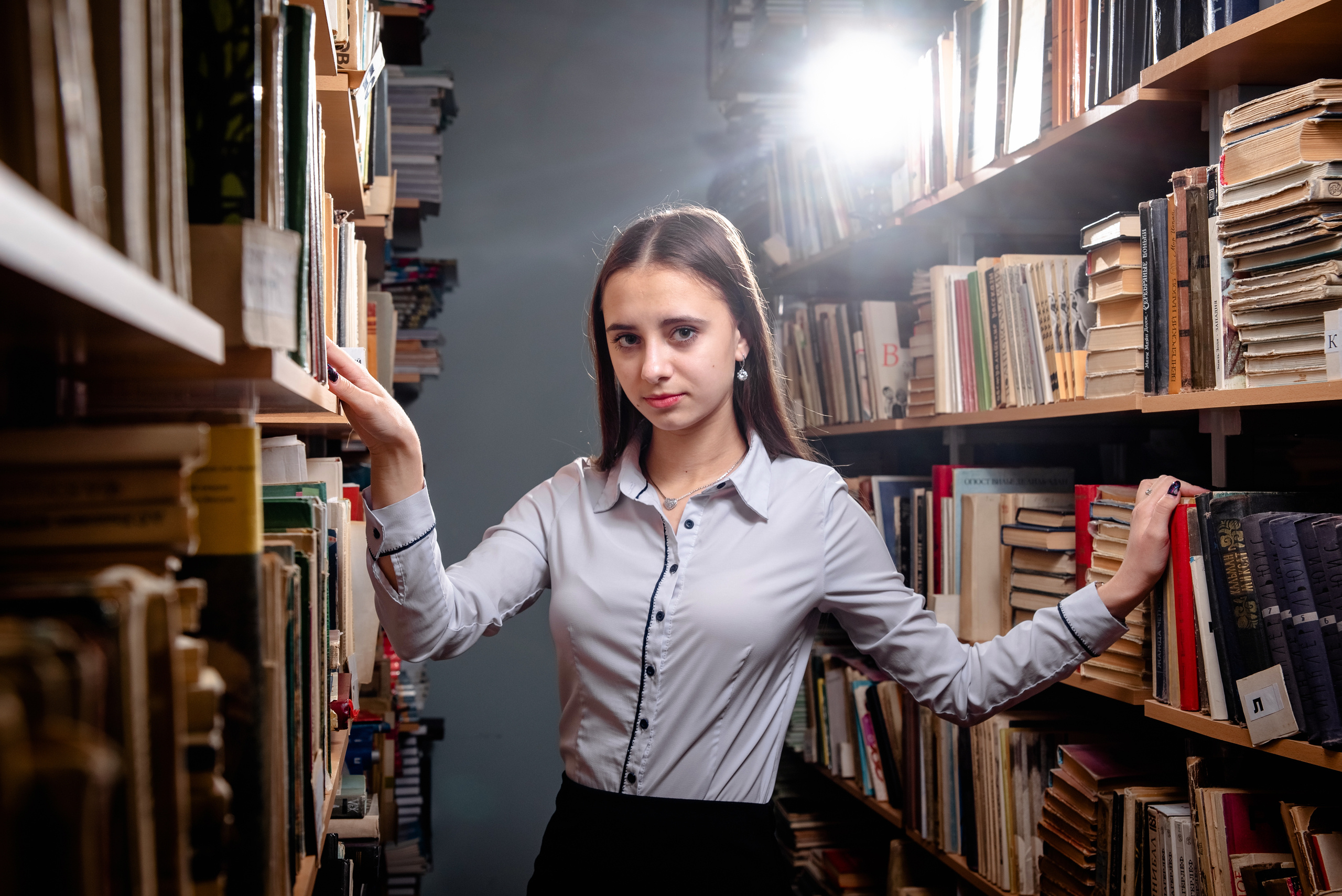 В библиотеке