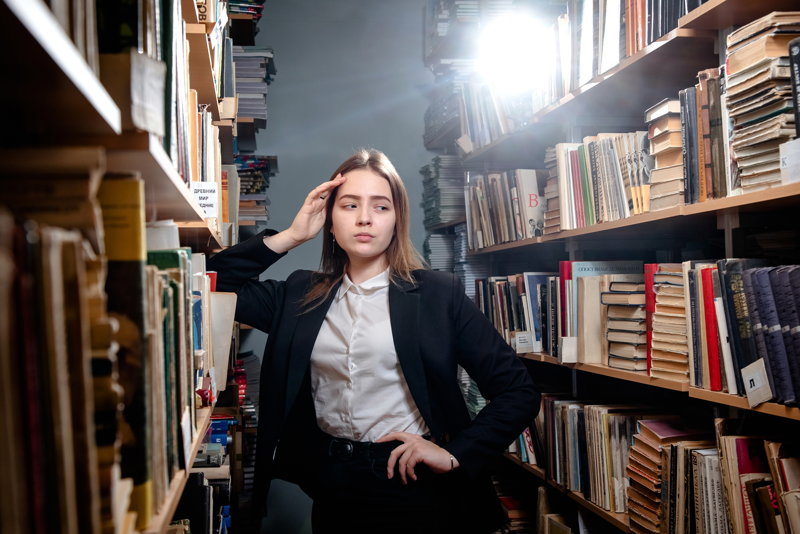 В библиотеке