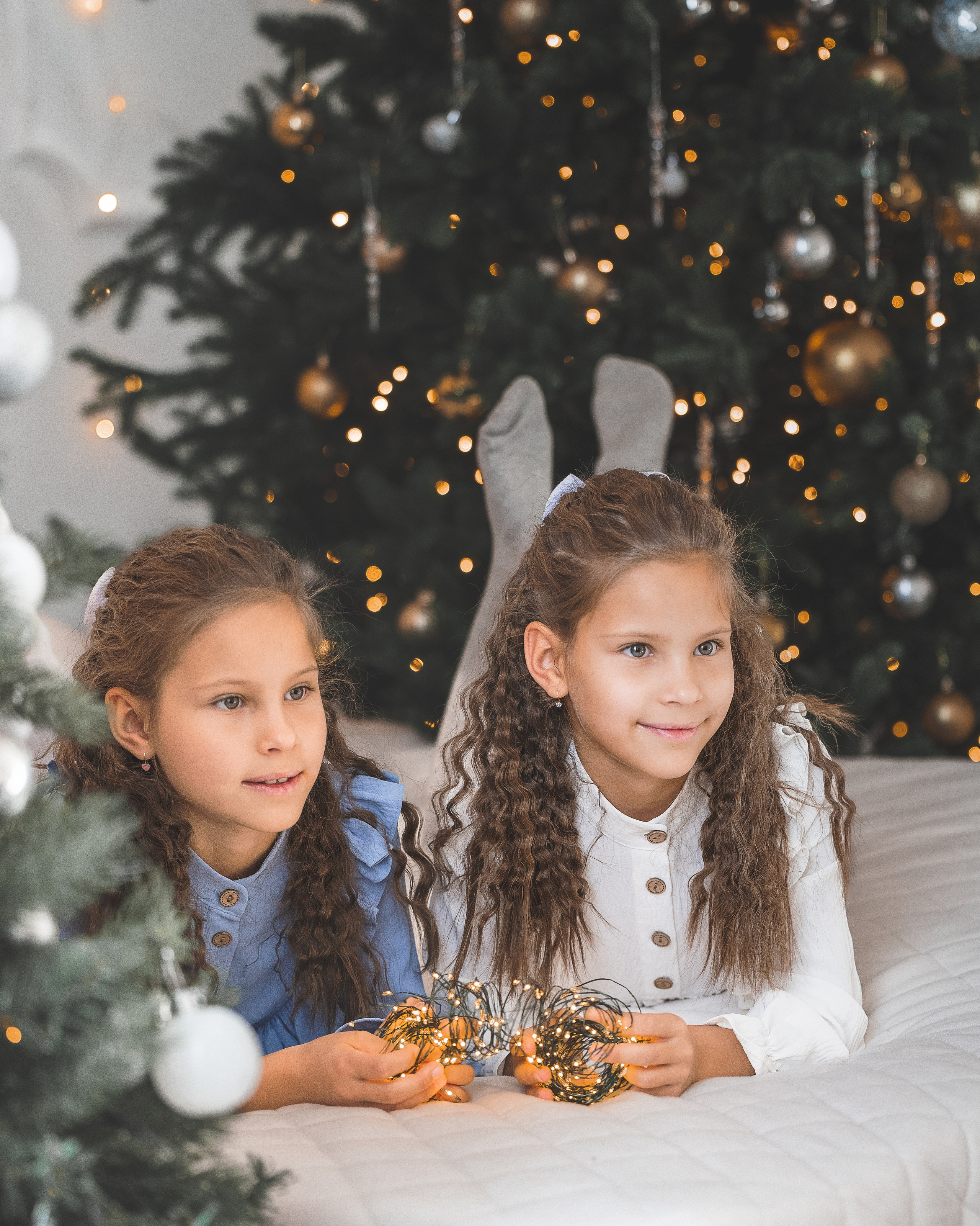 Новогоднее Близняшки. Фотограф г. Хабаровск