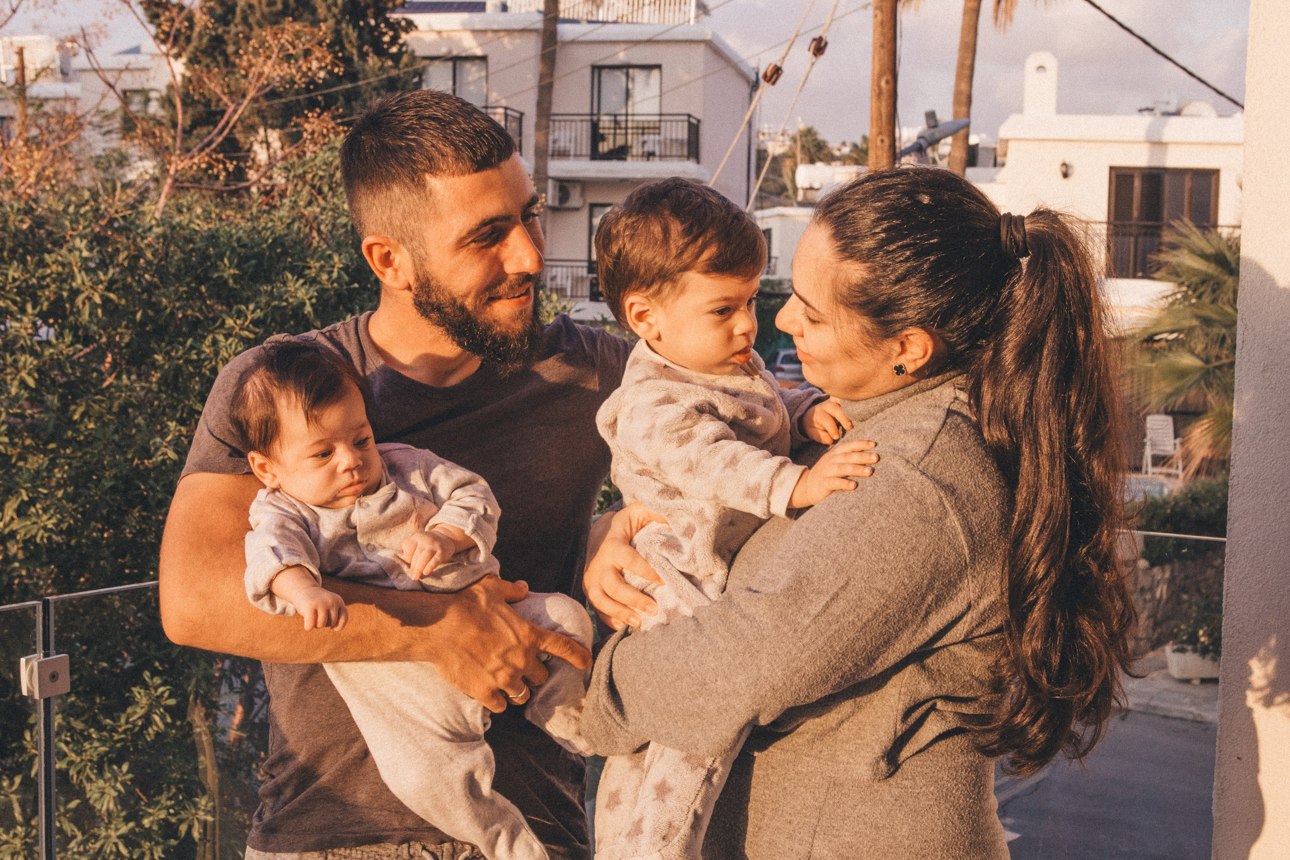 Afina and family. Portrait, family and pet photographer in Cyprus, Ksenia Bourdelle