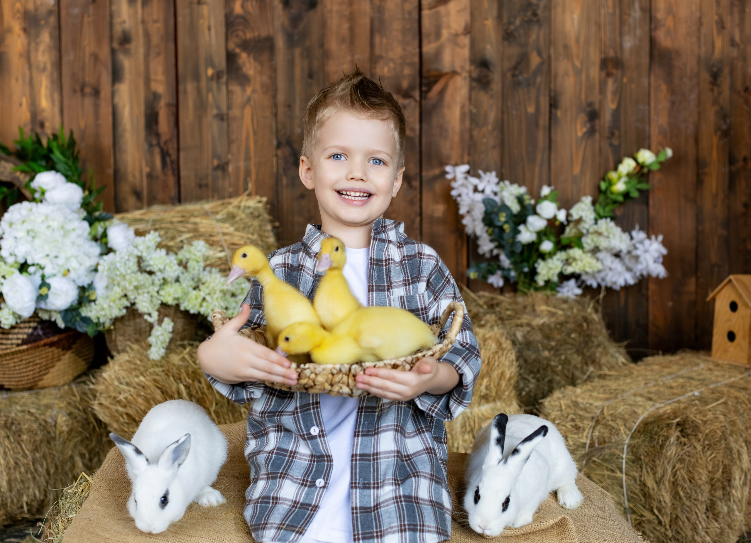 Фотосесии с Утятами и Кроликами (Пасхальные Фотосессии). Семейный и Детский фотограф в Москва Скворцова Татьяна