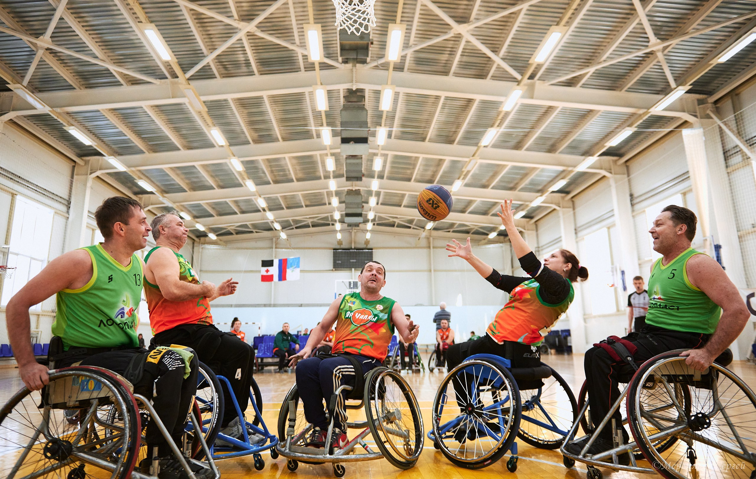 X традиционный Рождественский турнир по баскетболу на колясках. Ижевск. Спортивный репортажный фотограф в Ижевске Сергей Мерзляков