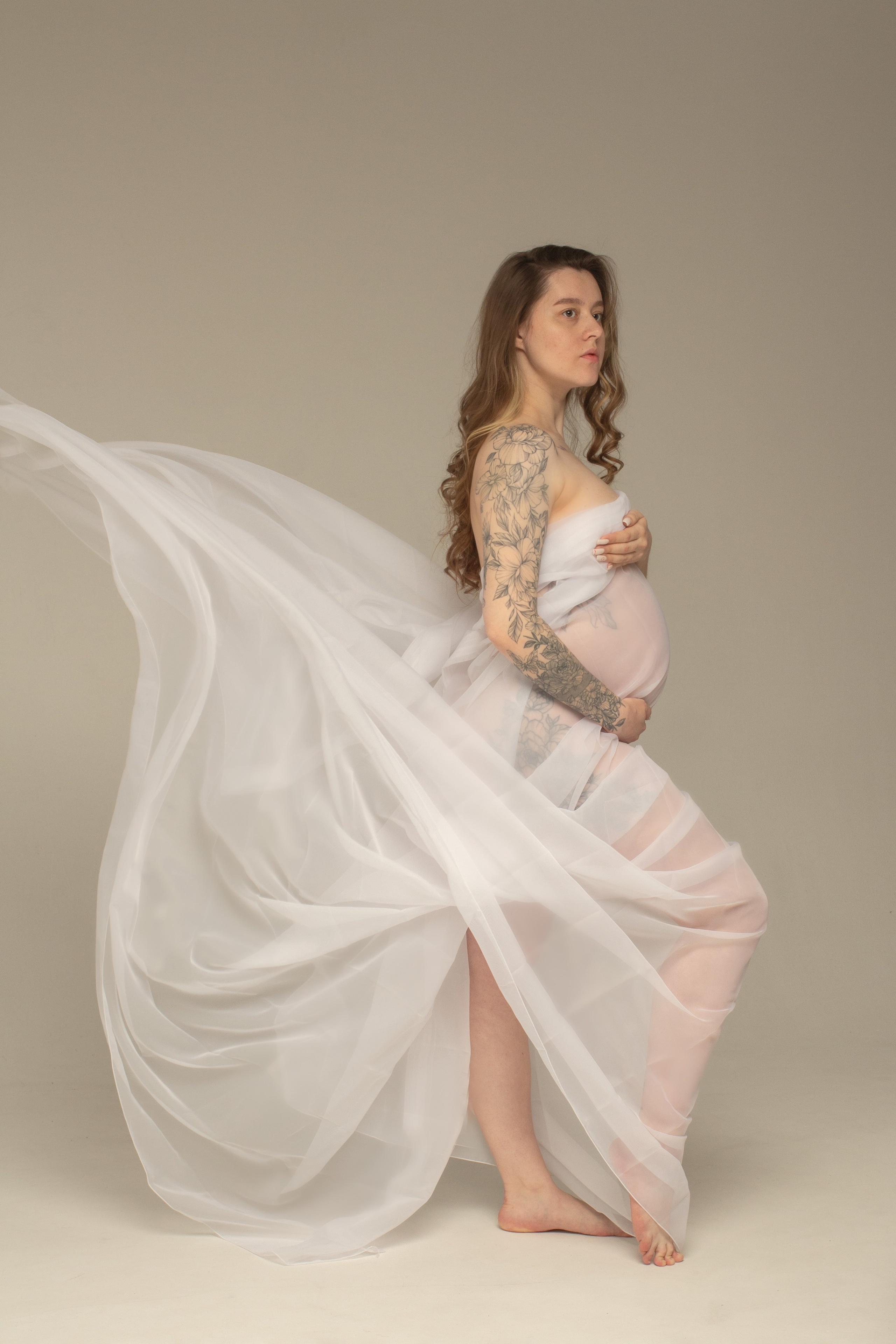 Студийная съемка беременности Анастасии. Тютина Оля фотограф-ретушер Екатеринбург