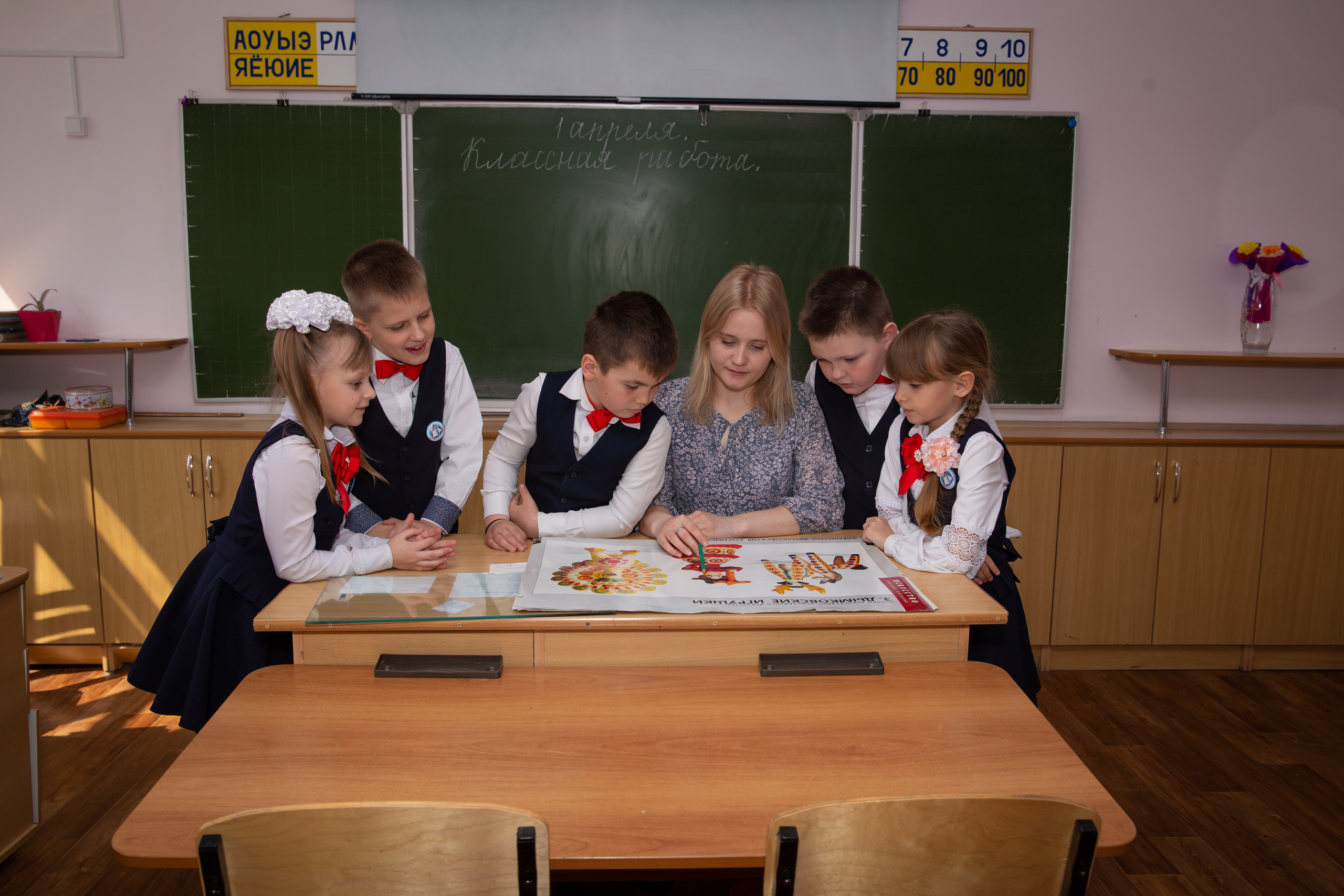 Фотосессия в начальной школе Крымск. Фотограф Любава Колесник. Выпускные альбомы в Крымском районе