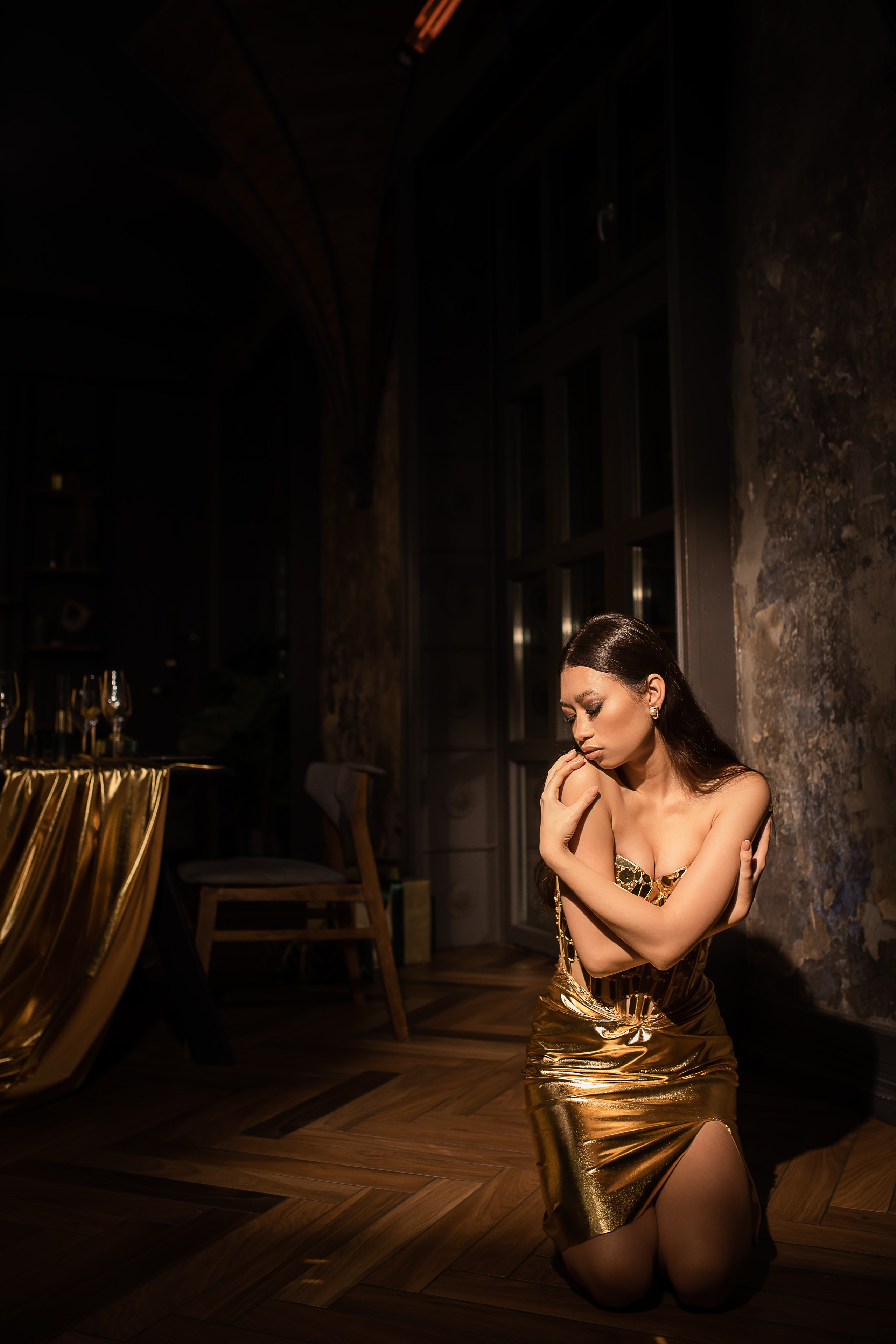 Анастасия. Творческий проект «Золото». Свадебный и семейный фотограф в Колпино и СПб Юлия Папанова