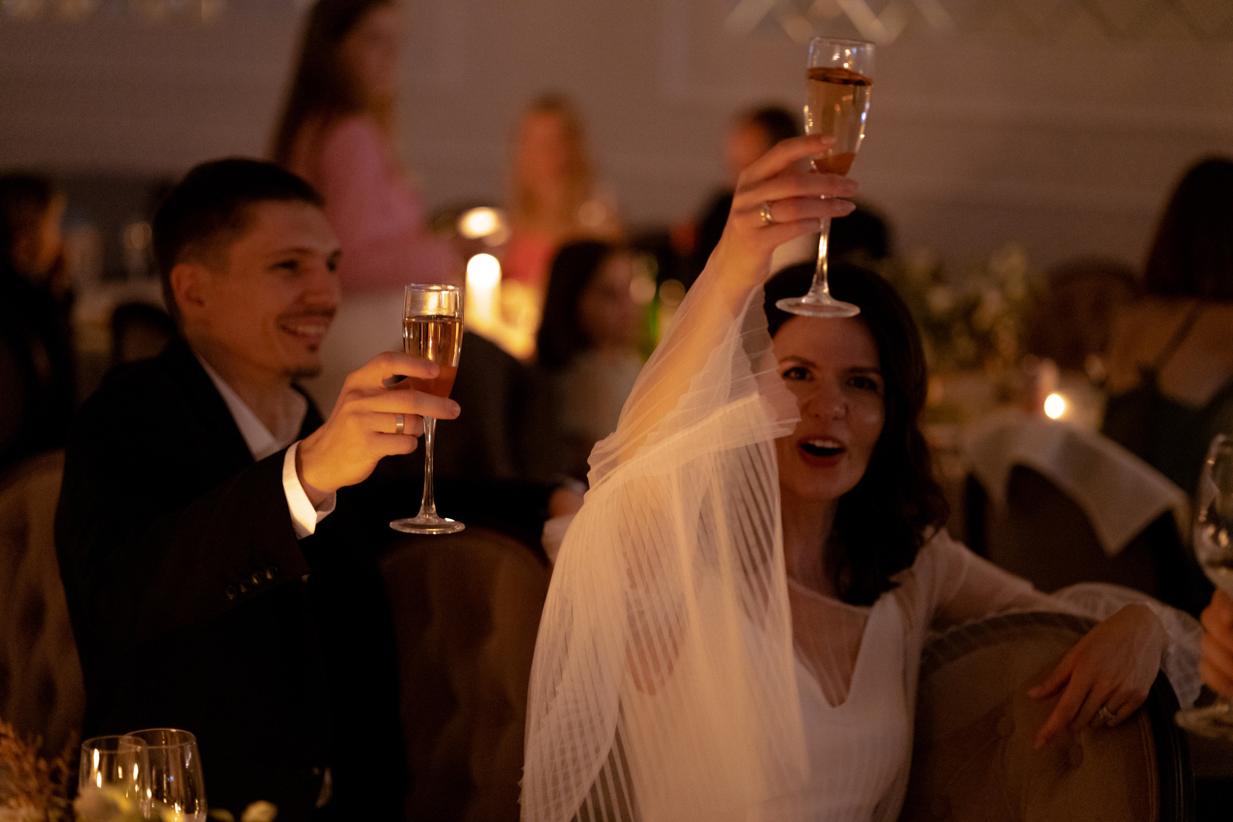 Лера и Сергей. Свадебный ужин при свечах. Свадебный фотограф Аня Милграм