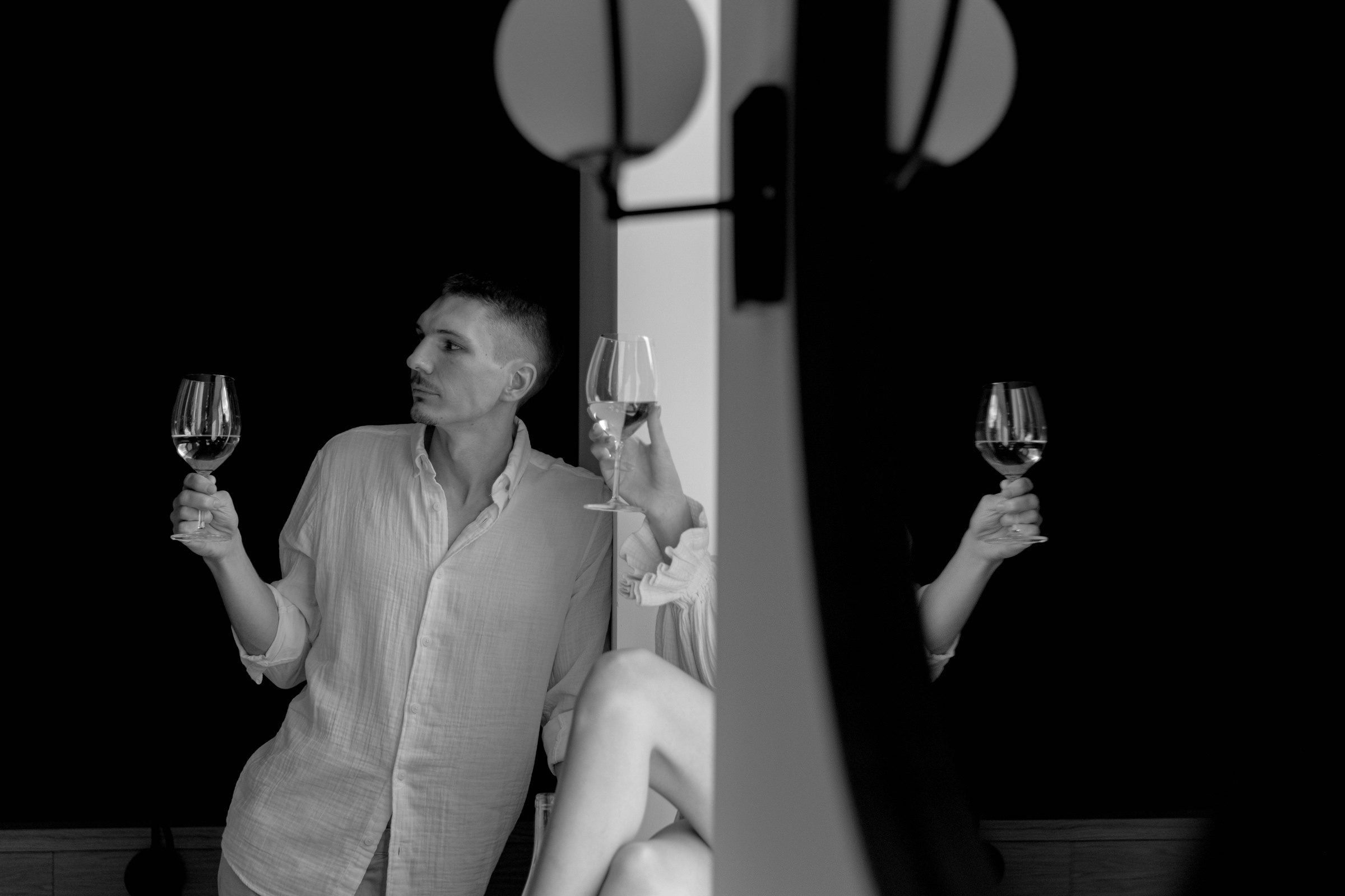 Лера и Сергей. Свадебный ужин при свечах. Свадебный фотограф Аня Милграм