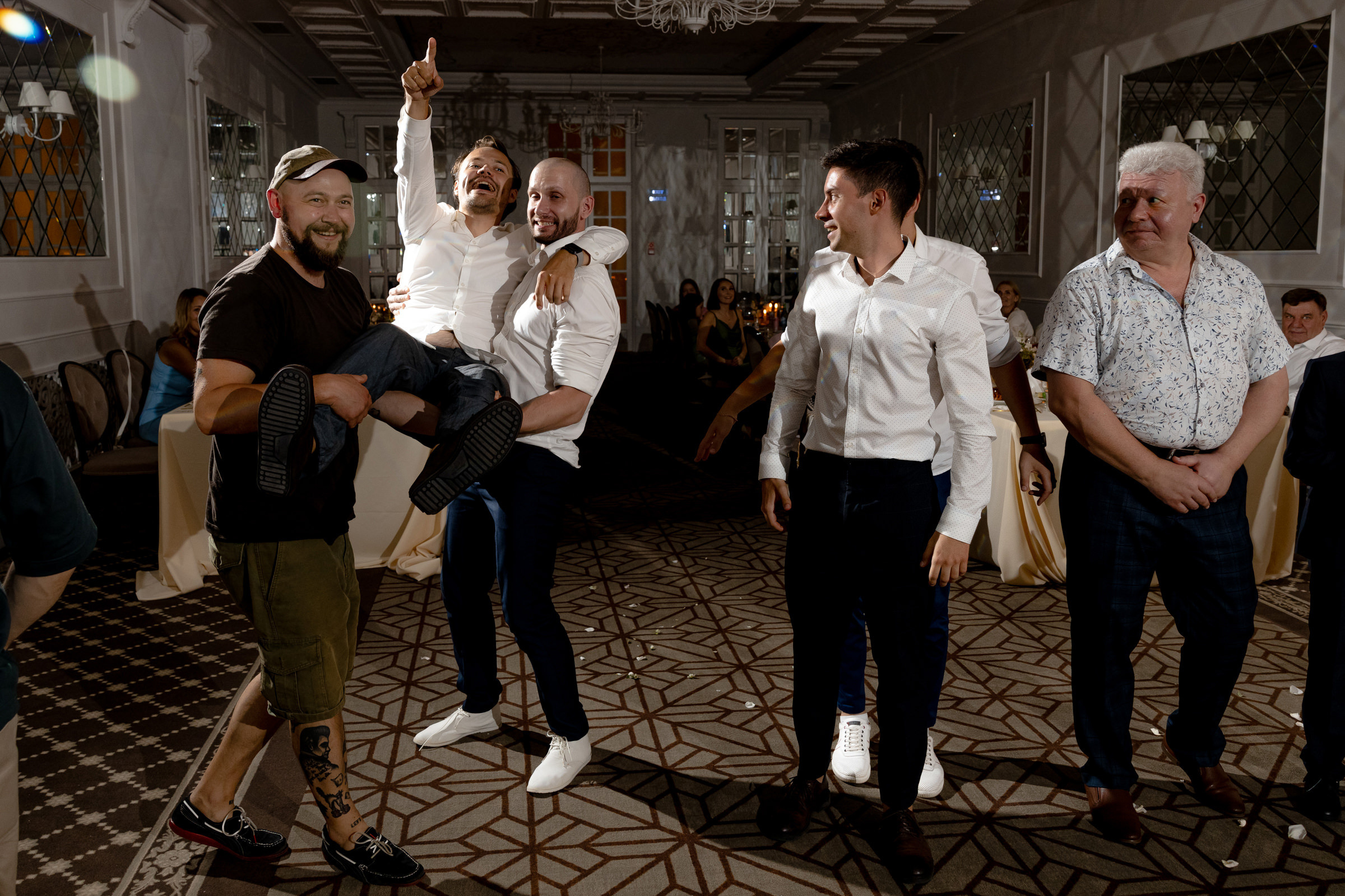 Лера и Сергей. Свадебный ужин при свечах. Свадебный фотограф Аня Милграм