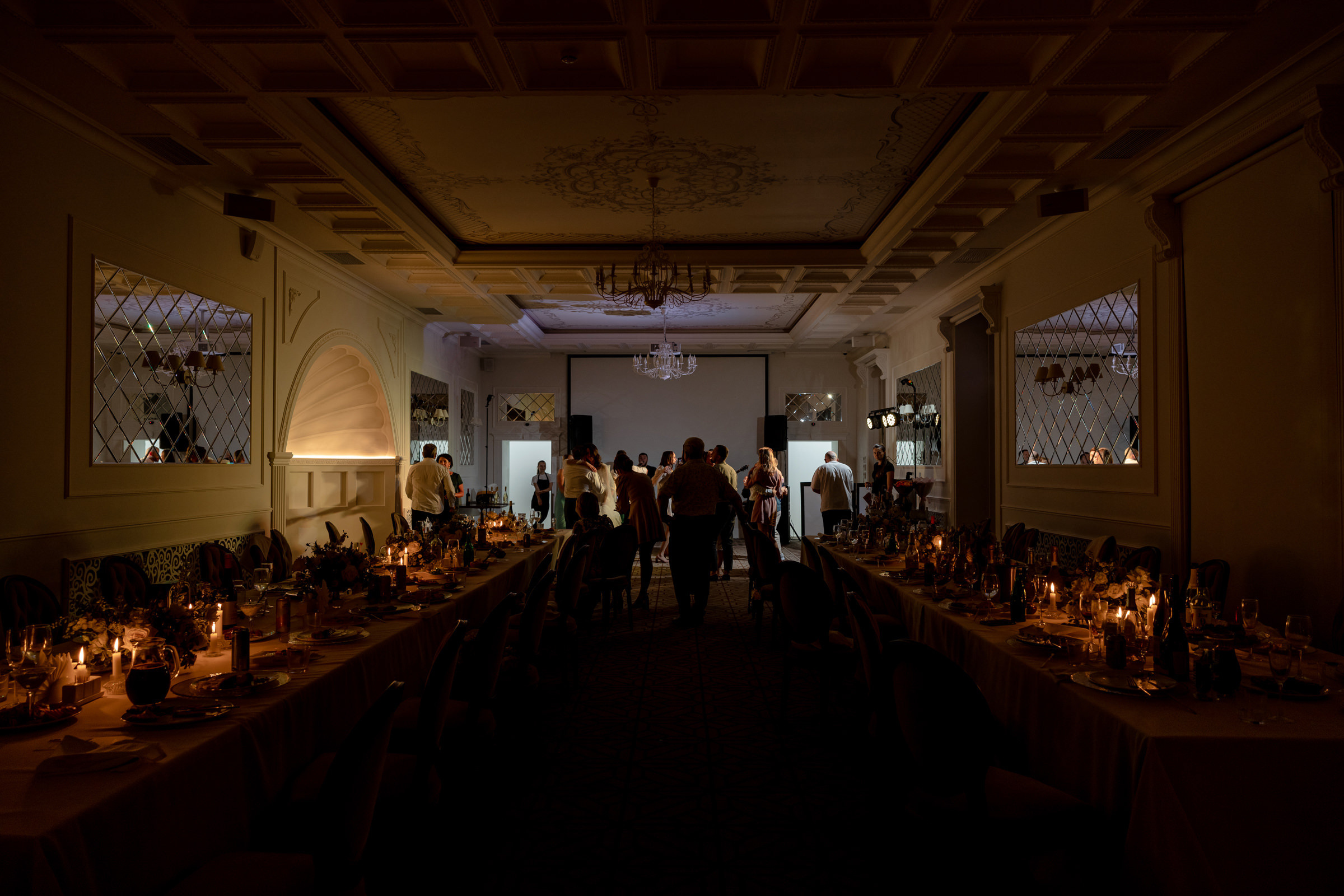 Лера и Сергей. Свадебный ужин при свечах. Свадебный фотограф Аня Милграм