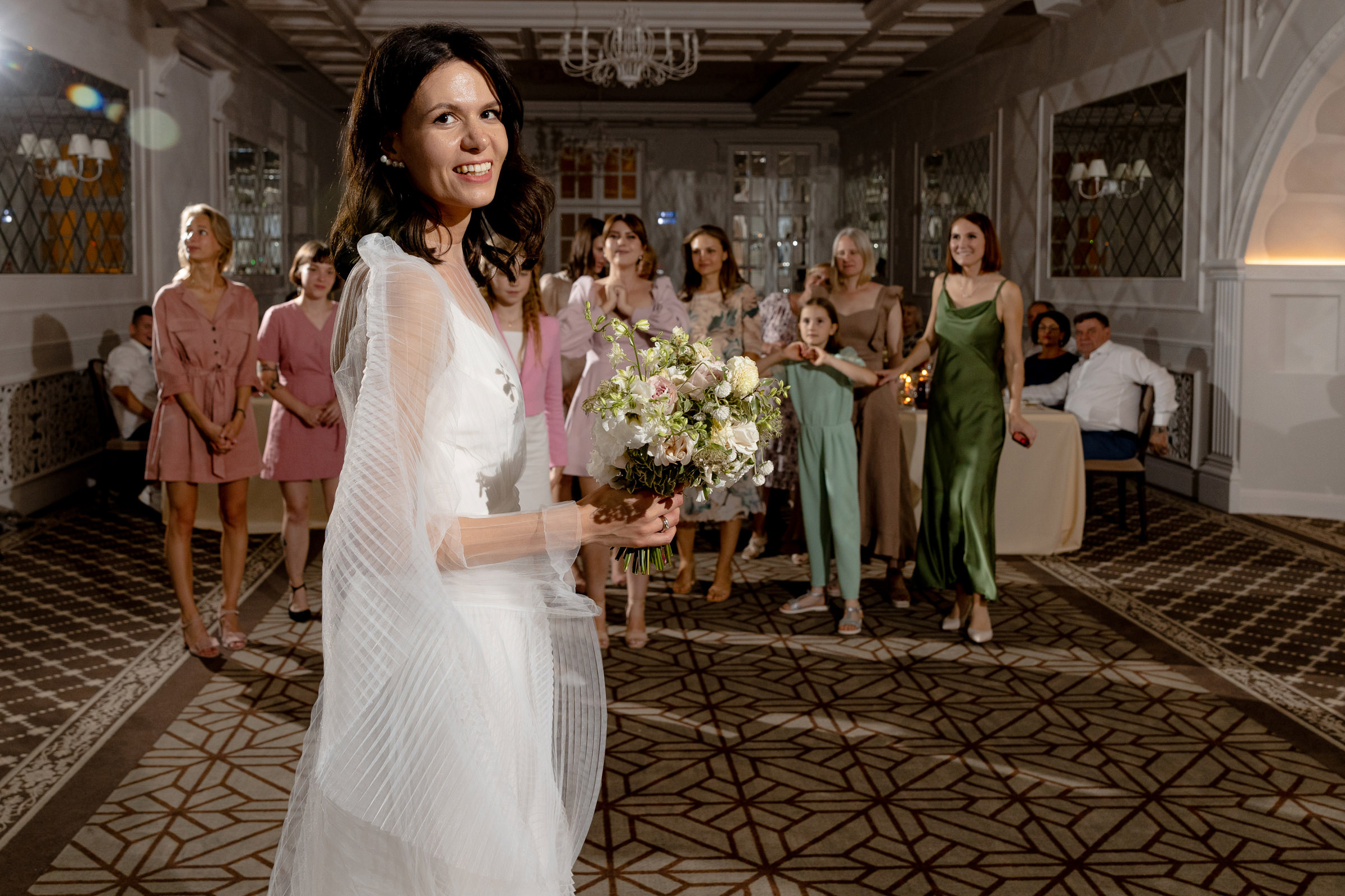 Лера и Сергей. Свадебный ужин при свечах. Свадебный фотограф Аня Милграм