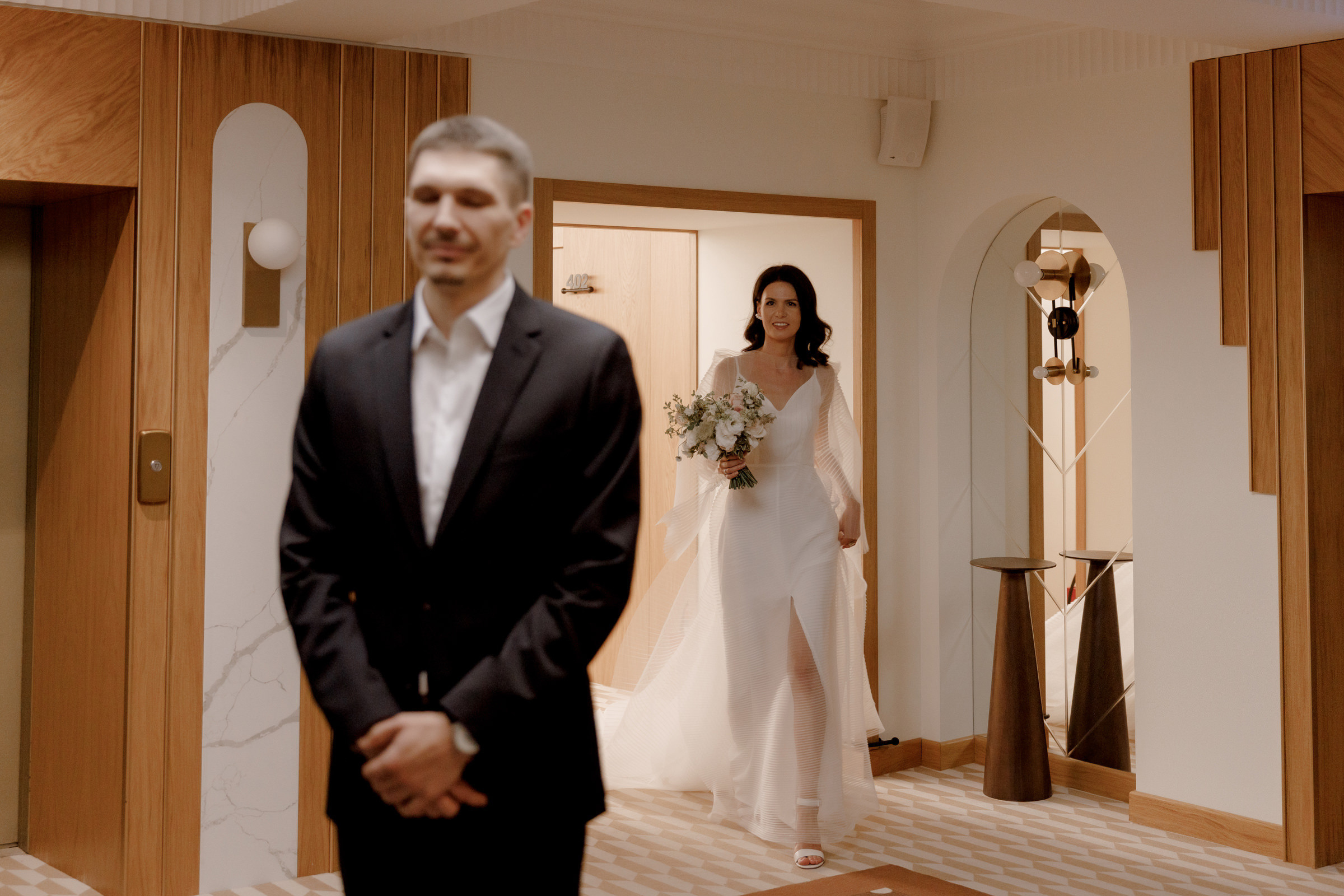 Лера и Сергей. Свадебный ужин при свечах. Свадебный фотограф Аня Милграм