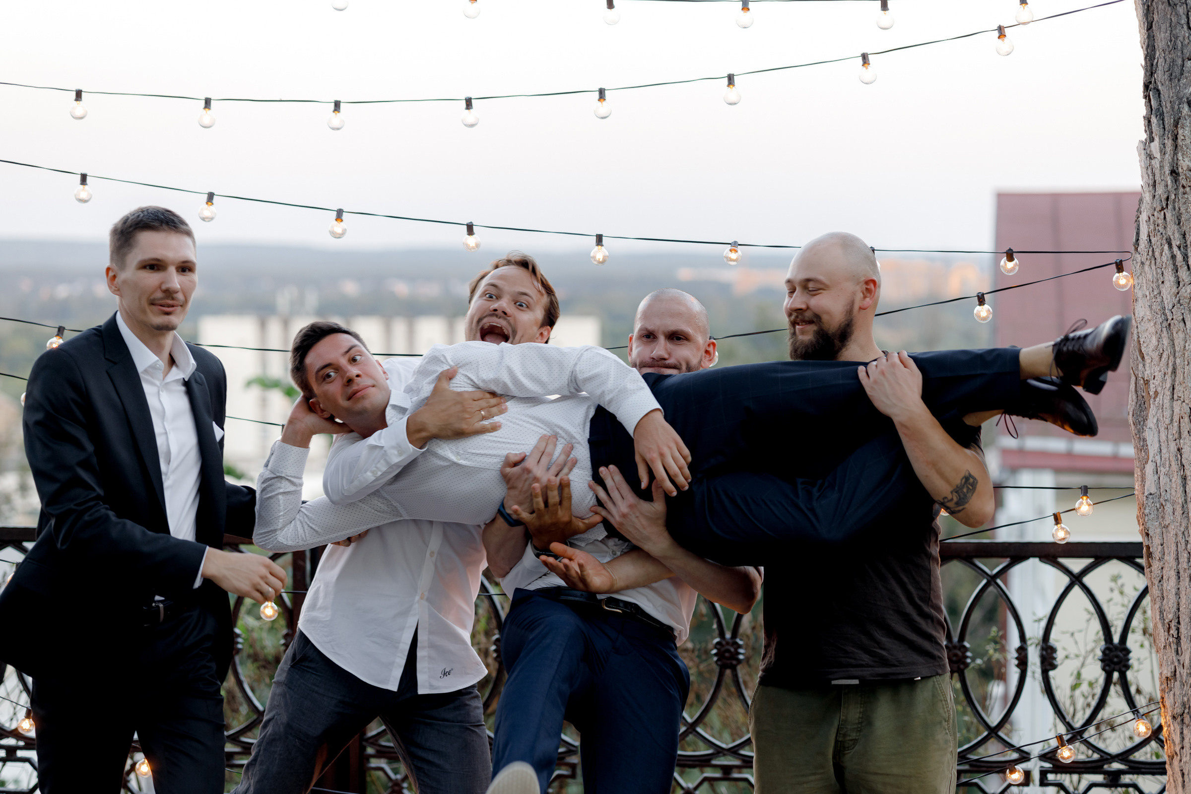 Лера и Сергей. Свадебный ужин при свечах. Свадебный фотограф Аня Милграм