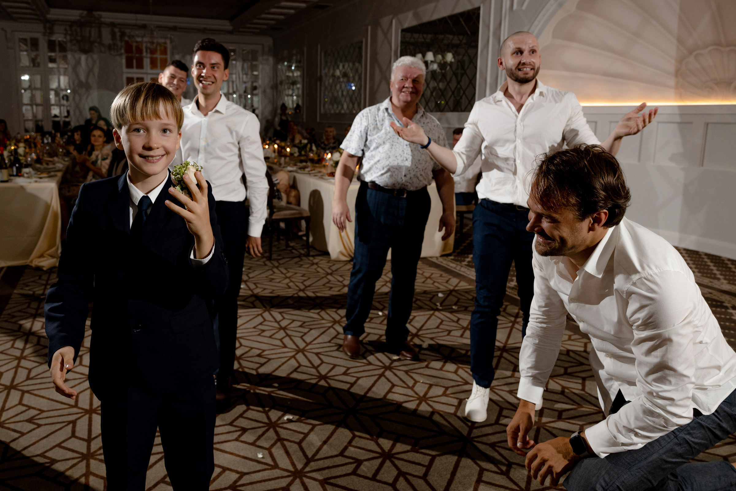 Лера и Сергей. Свадебный ужин при свечах. Свадебный фотограф Аня Милграм