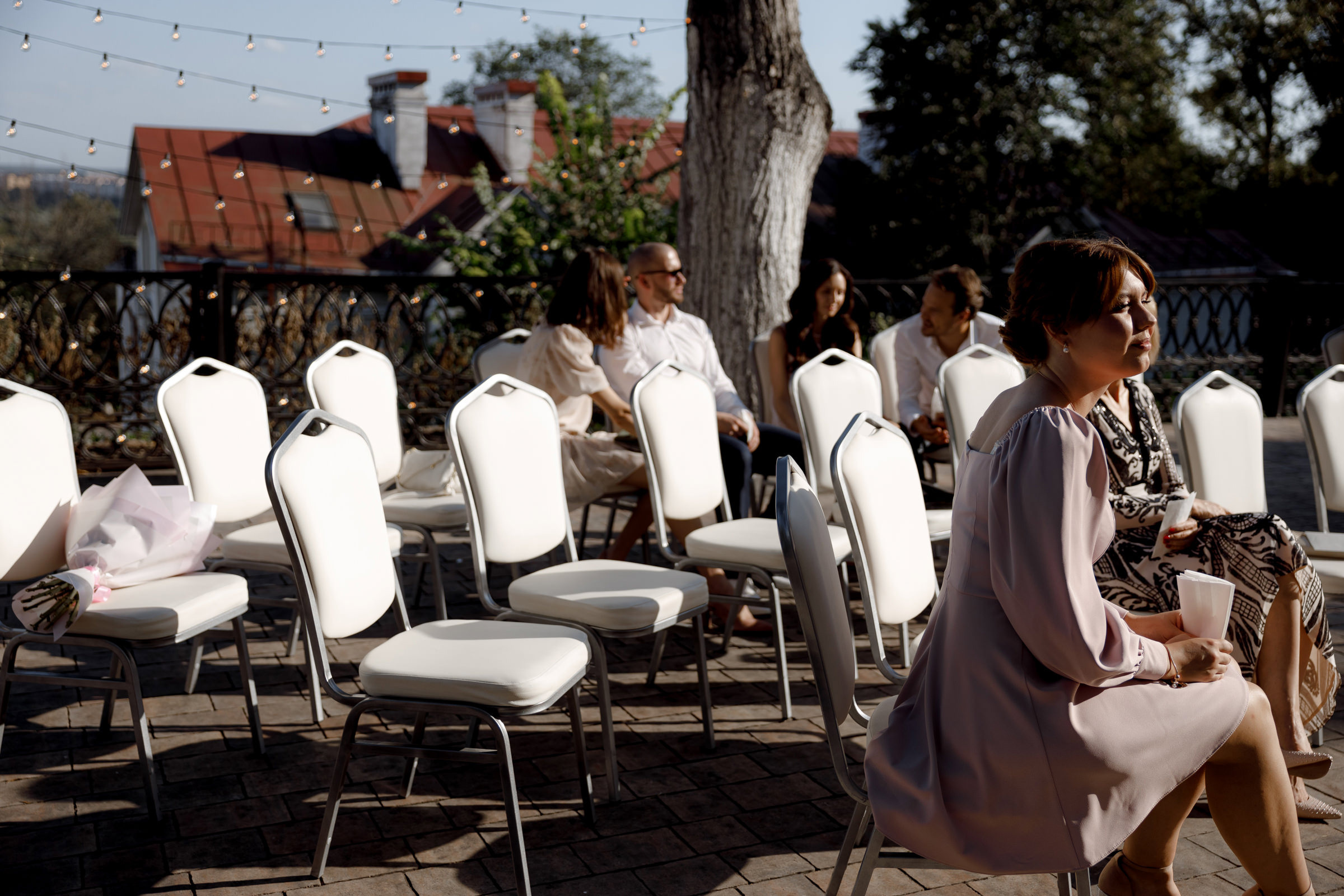 Лера и Сергей. Свадебный ужин при свечах. Свадебный фотограф Аня Милграм