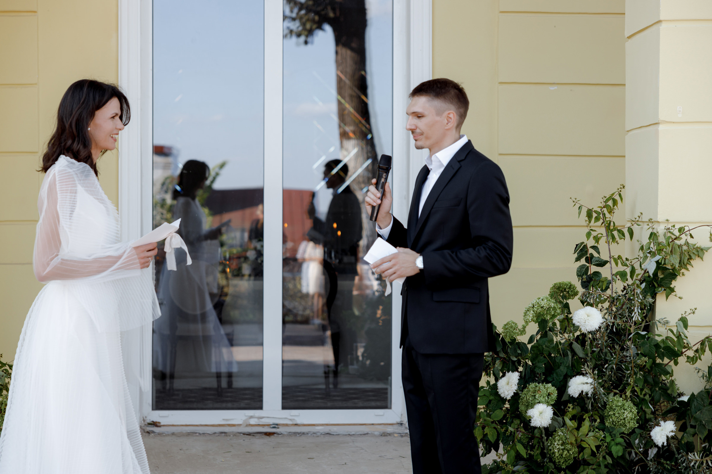 Лера и Сергей. Свадебный ужин при свечах. Свадебный фотограф Аня Милграм