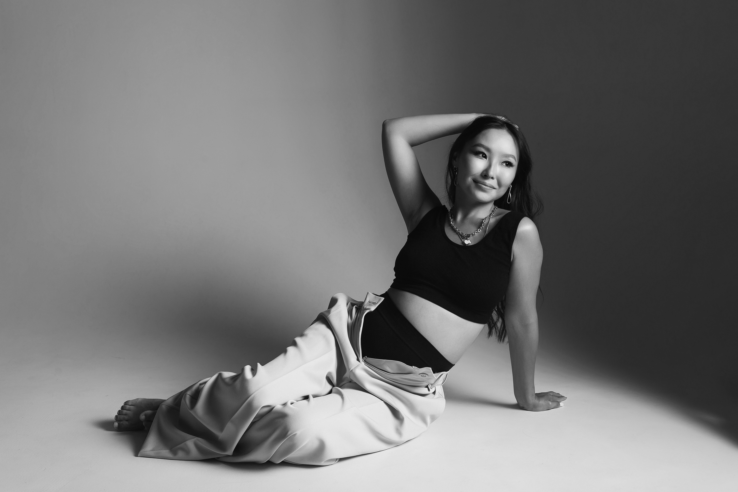 Беременность в студии. Фотограф новорожденных Серпухов, Протвино, Москва I Марина Бурмистрова