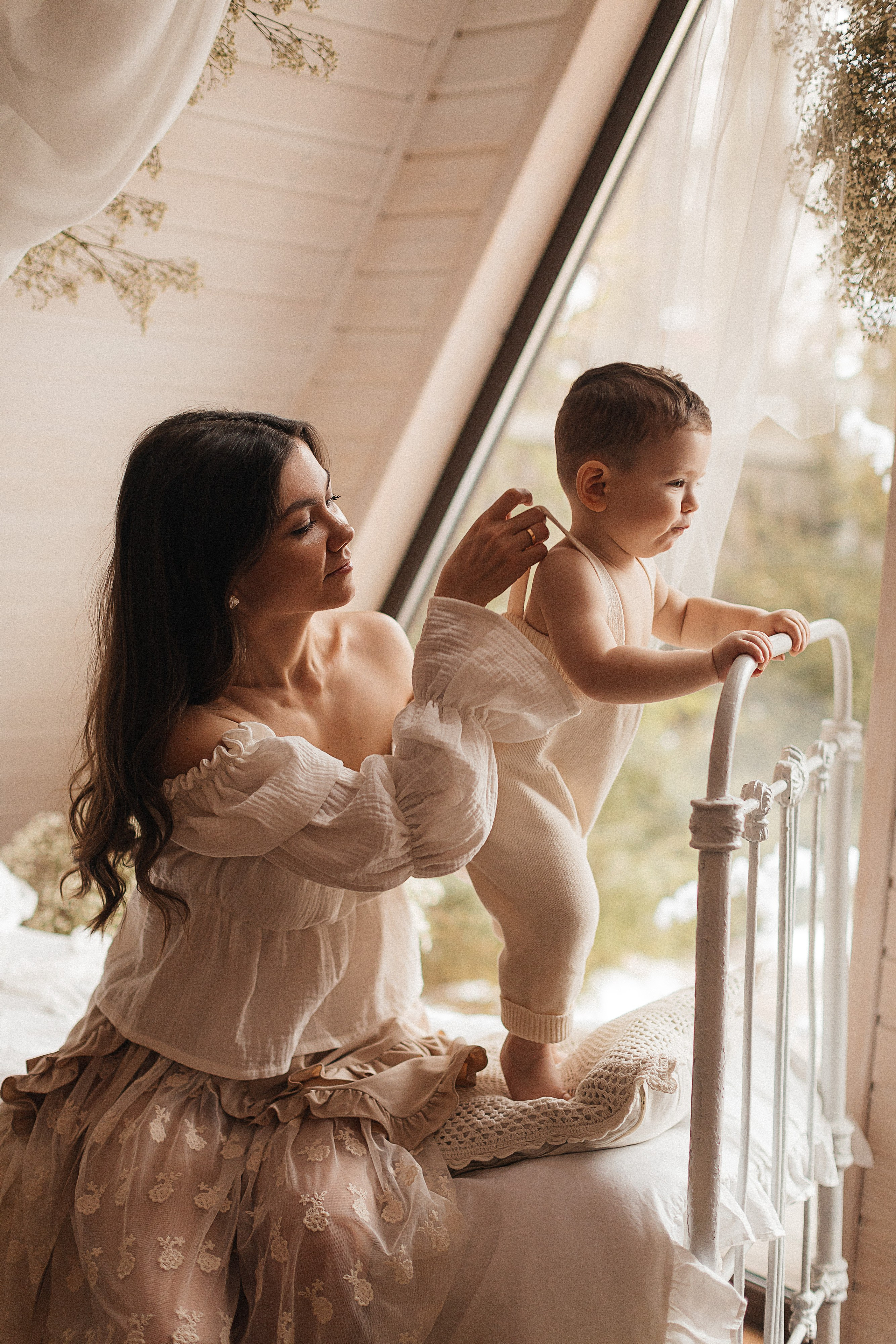 Нежность, мама и малыш. Фотограф Москва