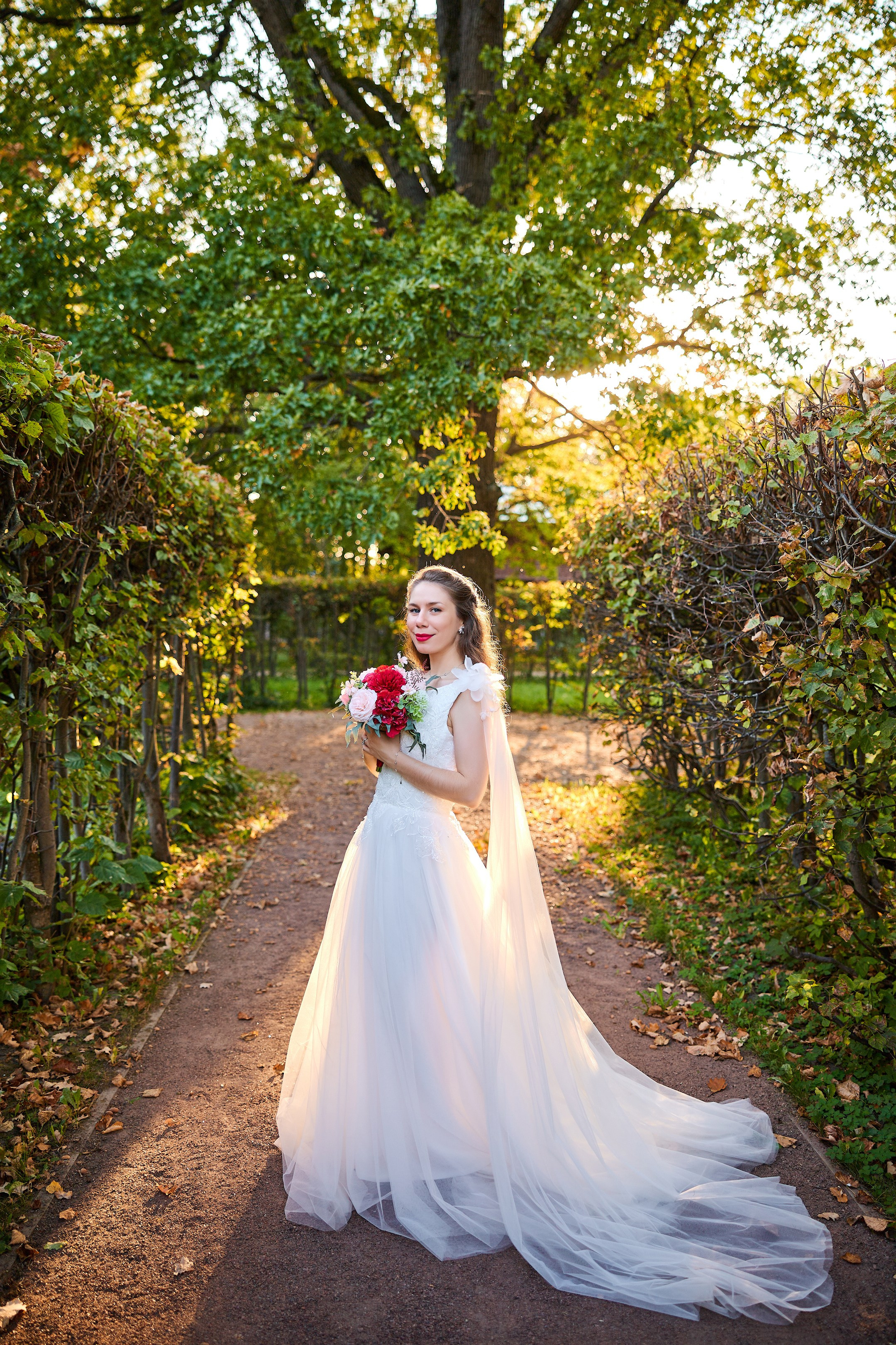 Свадебная фотосессия в Кусково. Свадебный фотограф Сергей Колбинский