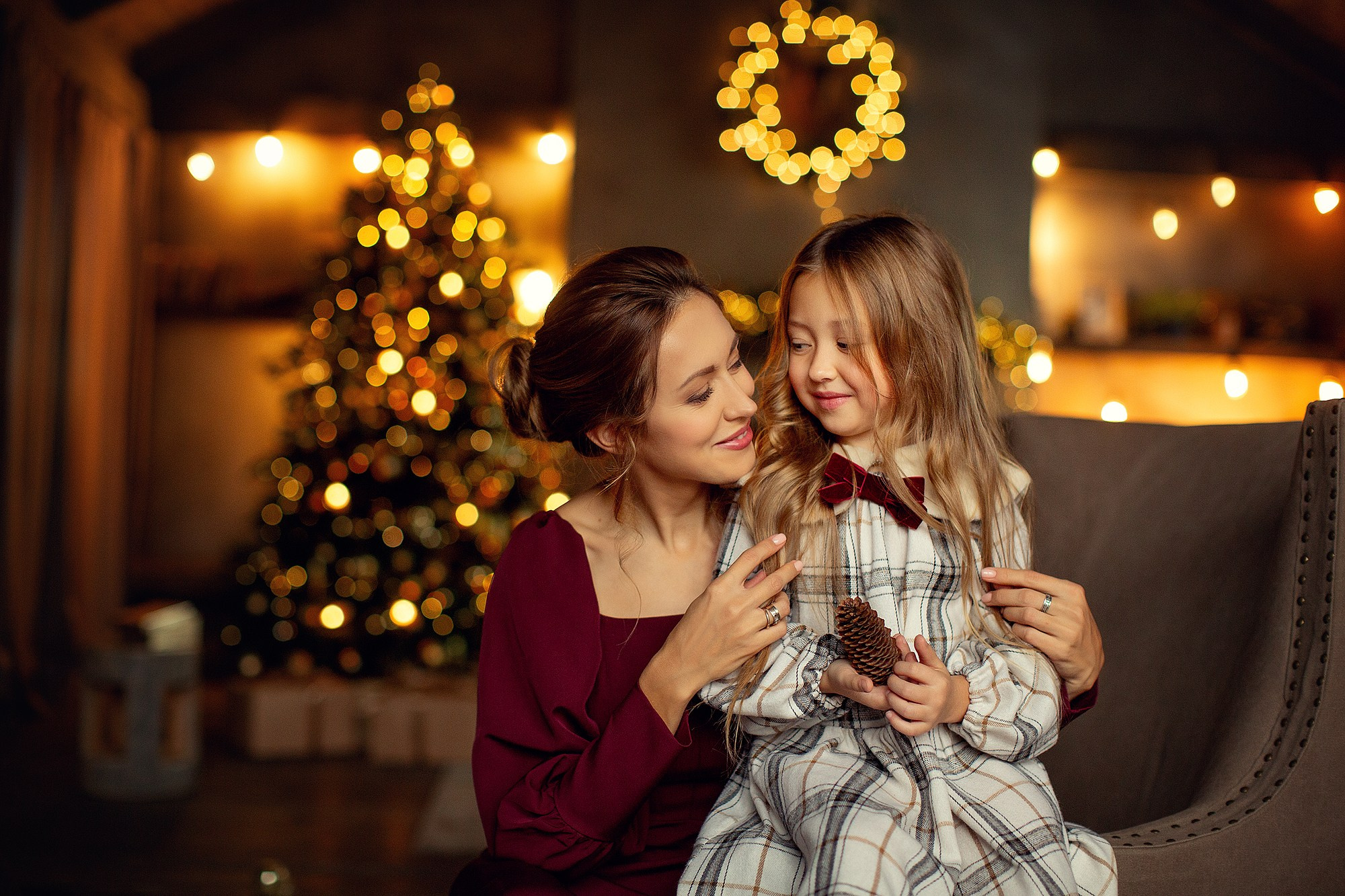 Новогодняя праздничная Фотосессия в студии. Семейный фотограф Татьяна Надеждина | Москва, Московская область, Ярославль