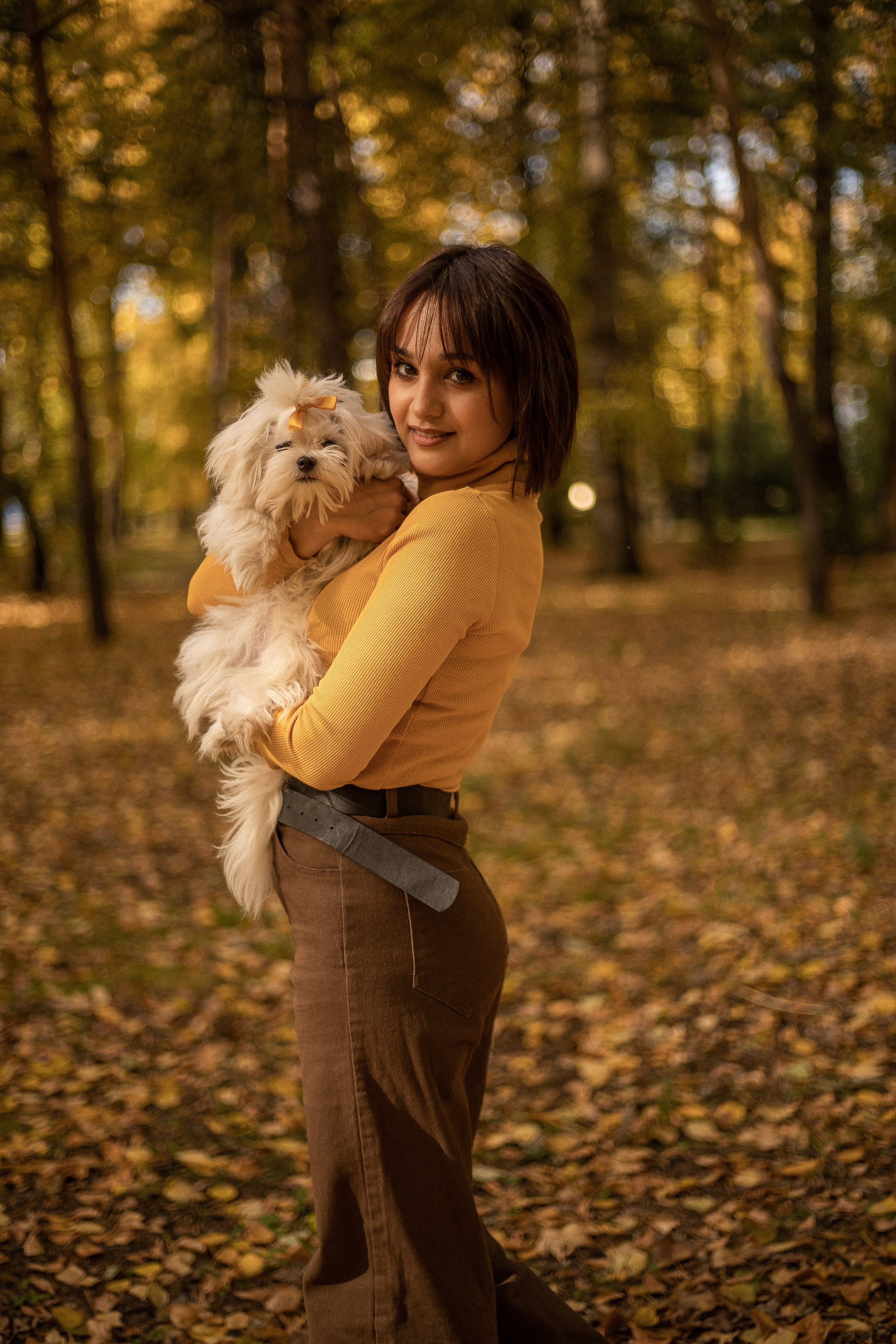 Семейная фотосессия - Дамы с собачкой. Семейный и женский фотограф Кемерово Мария Степ