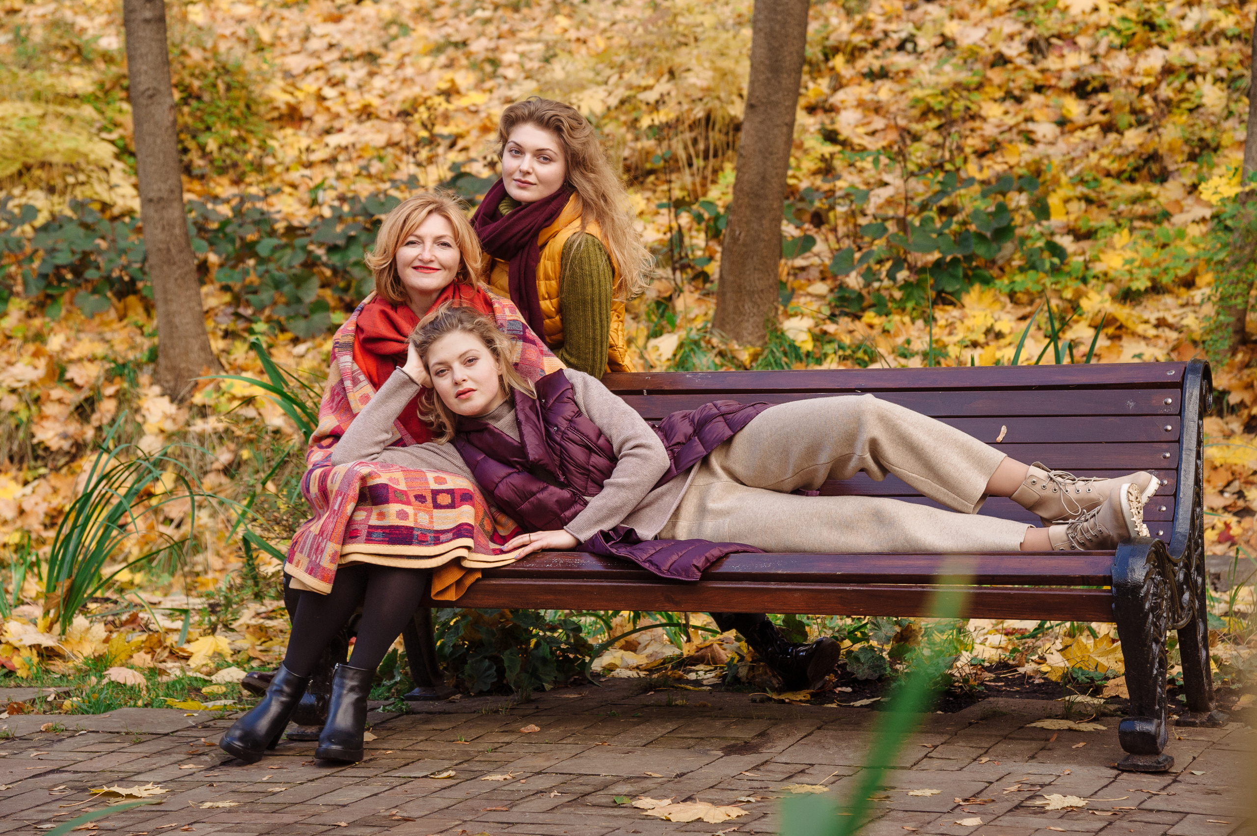 Семейная фотосессия в Нескучном саду. Семейный фотограф в Москве Елена Снегирева