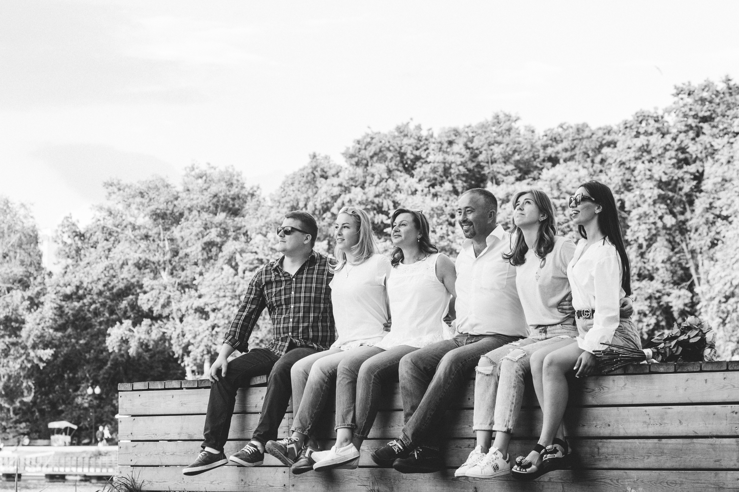 Семейная фотосессия в парке Горького. Семейный фотограф в Москве Елена Снегирева