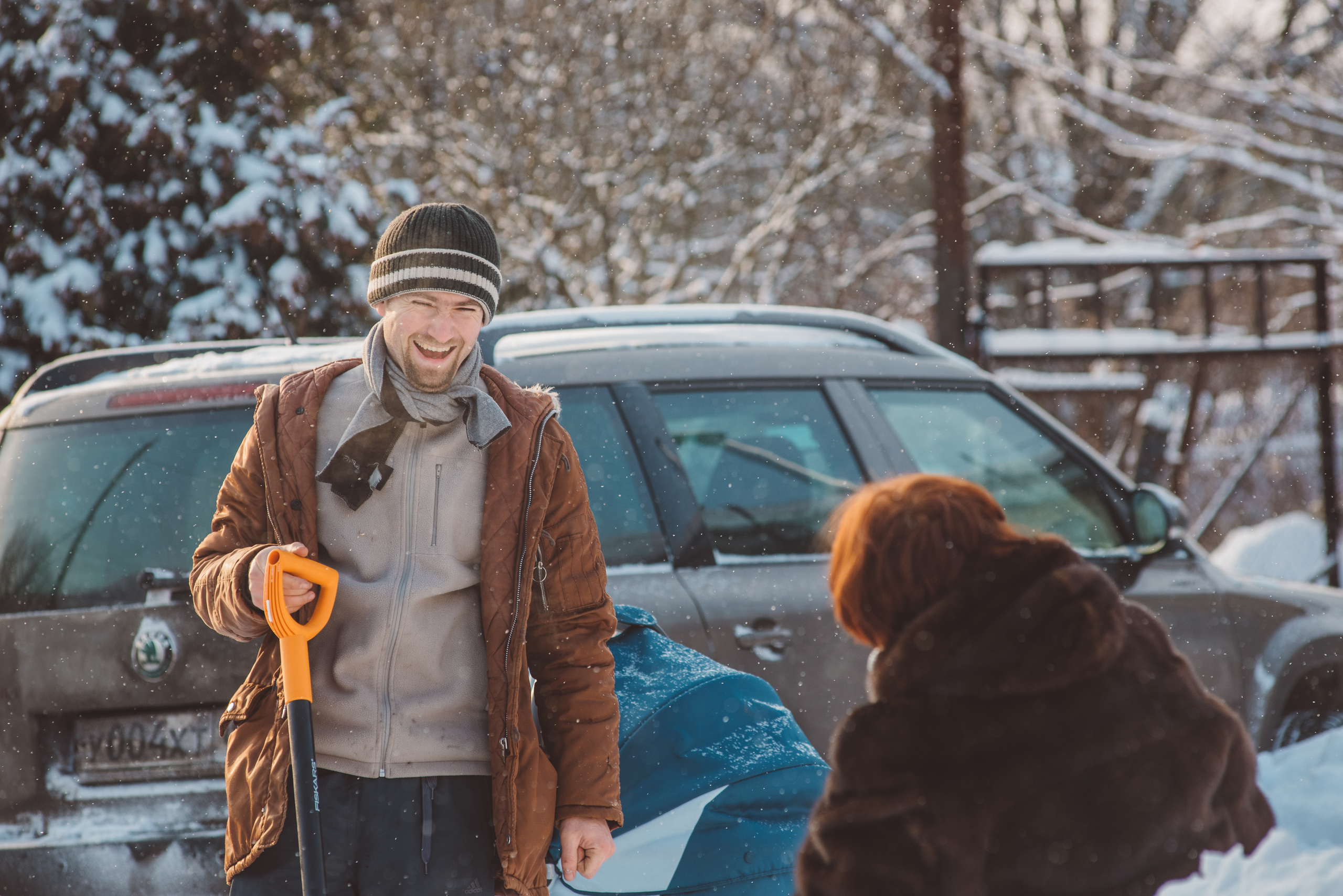 Зимняя семейная фотосессия в Подмосковье. Семейный фотограф в Москве Елена Снегирева