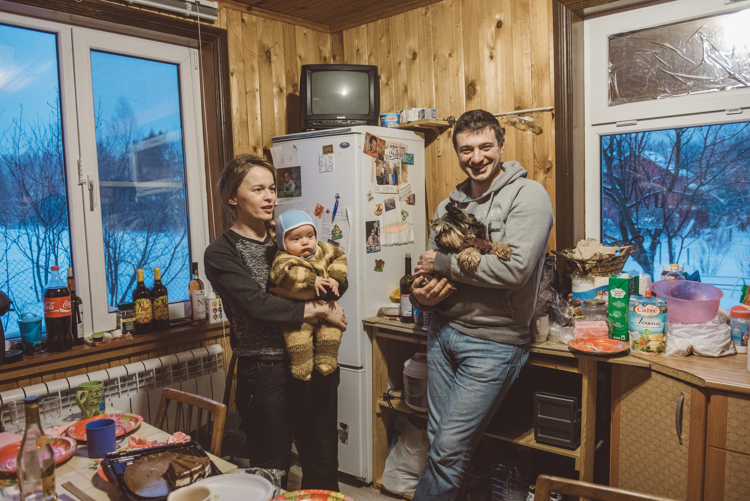 Зимняя семейная фотосессия в Подмосковье. Семейный фотограф в Москве Елена Снегирева
