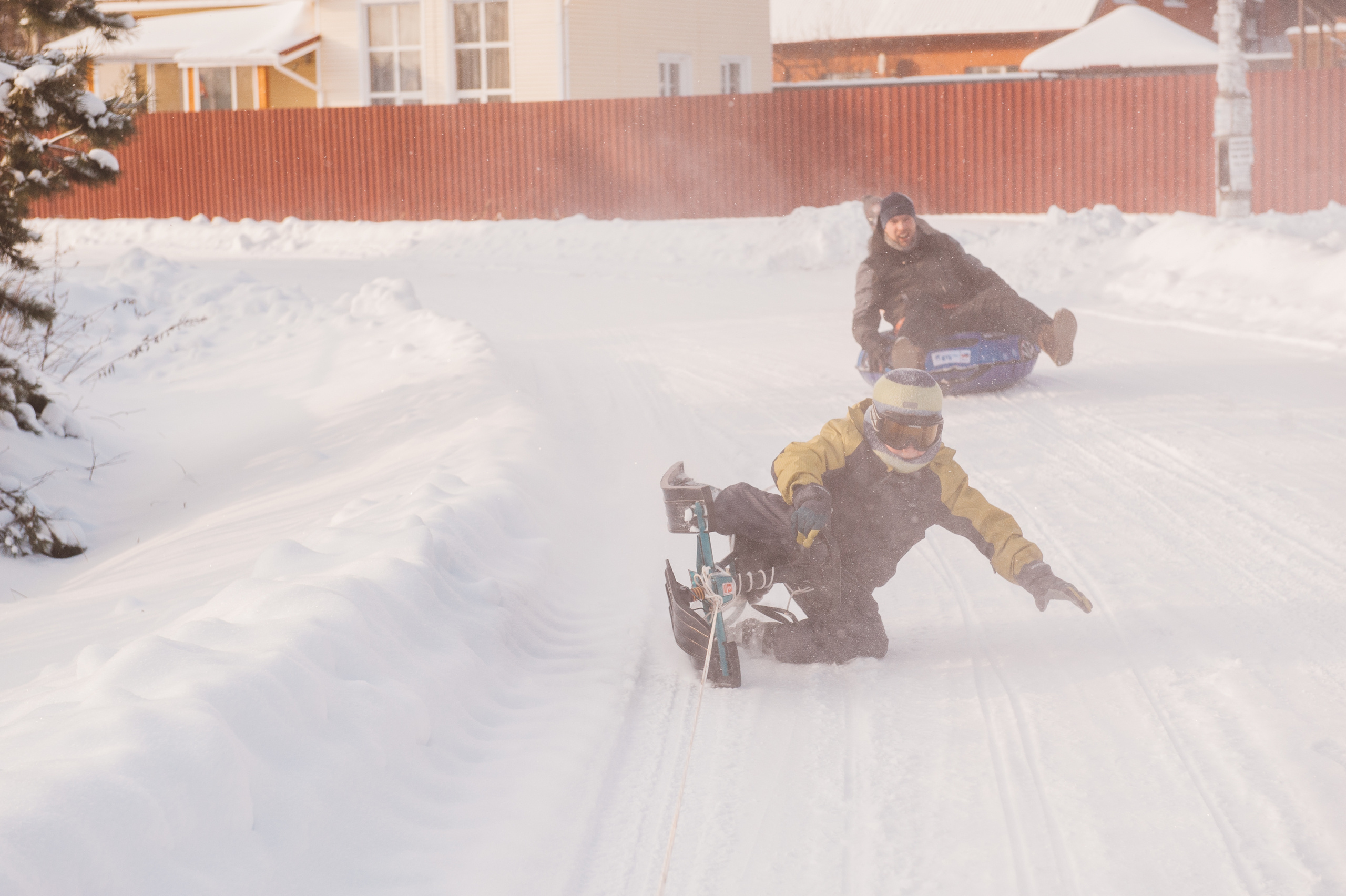 Зимняя семейная фотосессия в Подмосковье. Семейный фотограф в Москве Елена Снегирева